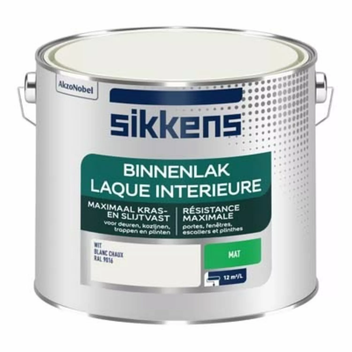 Sikkens Binnenlak mat - ral 9016 - 2,5L-image