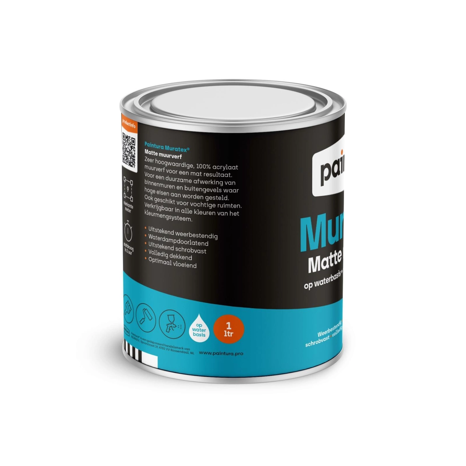 Paintura Muratex Peinture murale mate - blanc – 1 L-image