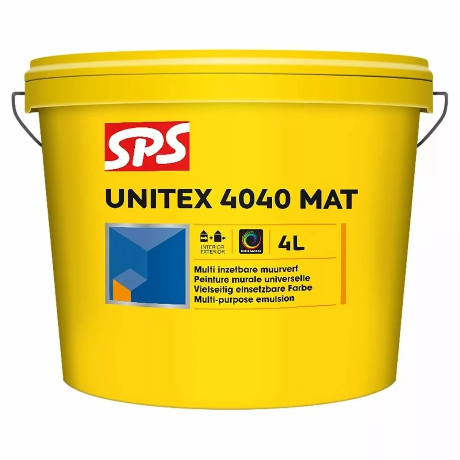 SPS Unitex 4040 Mat Muurverf - RAL 9010 zuiverwit - 4L