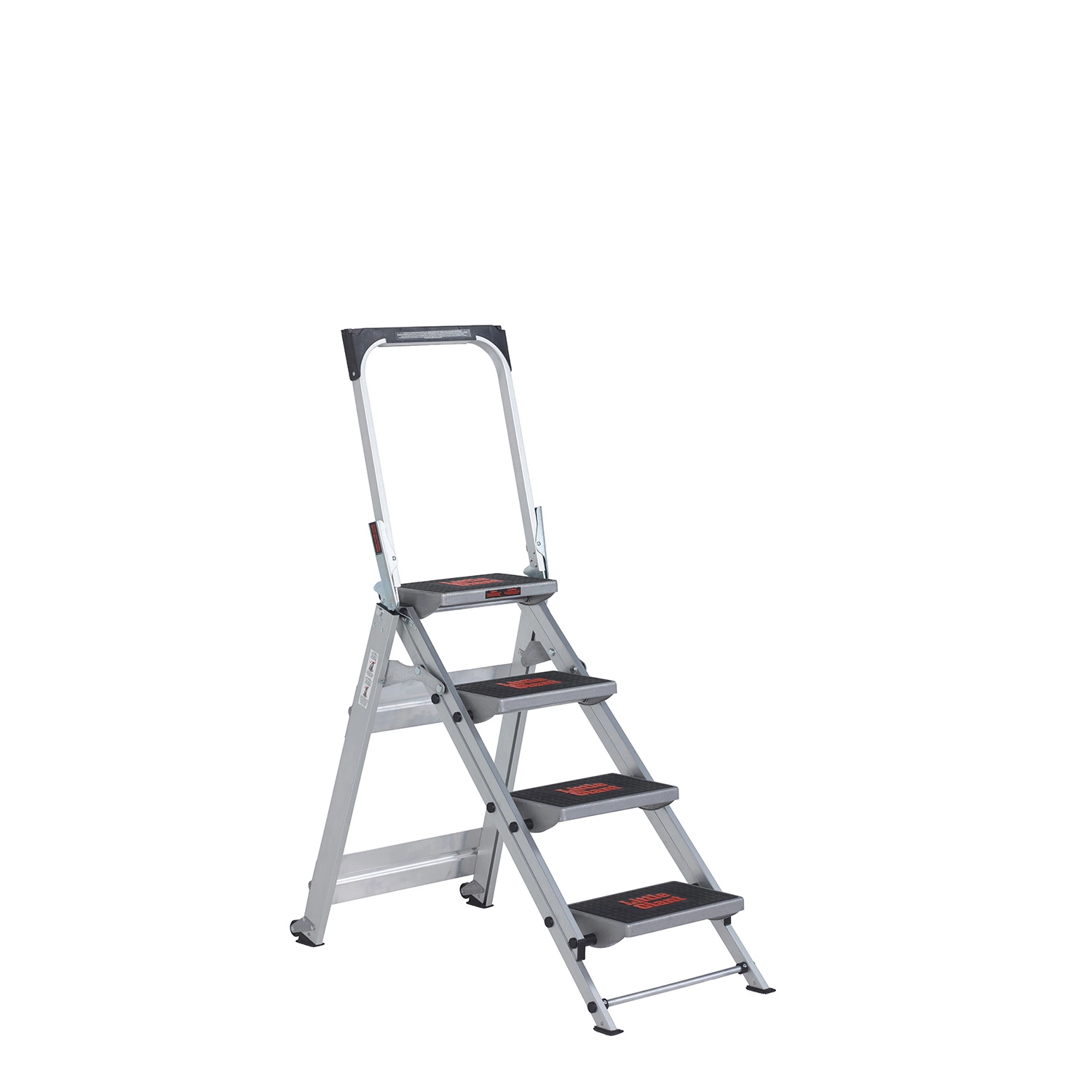 Altrex Safety Escabeau Step 4 - Simple - Aluminium - 4 marches - avec barre d'appui - hauteur de travail max. 2,9 m-image
