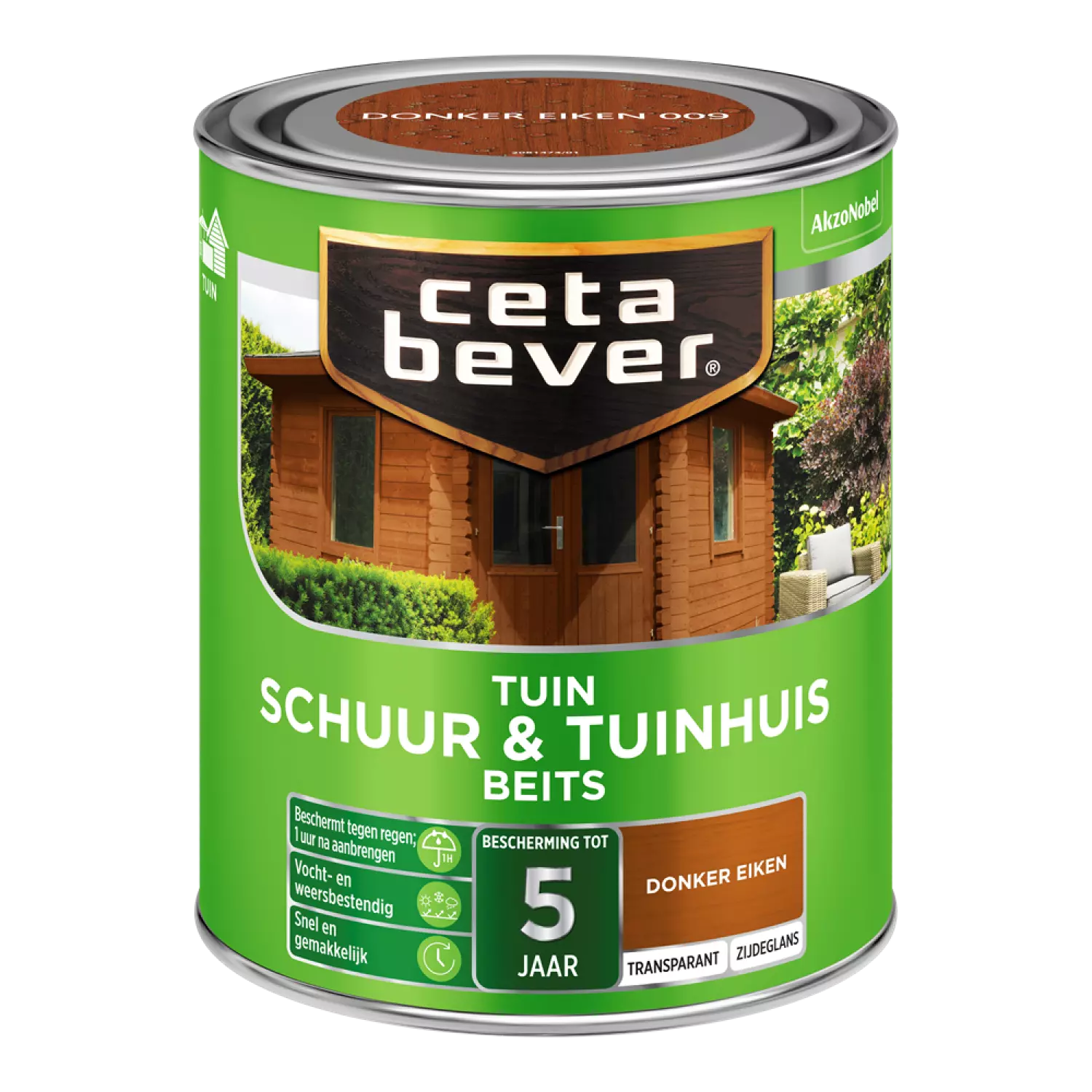 Cetabever Schuur & Tuinhuis Beits Transparant - Donker Eiken - 750ml-image