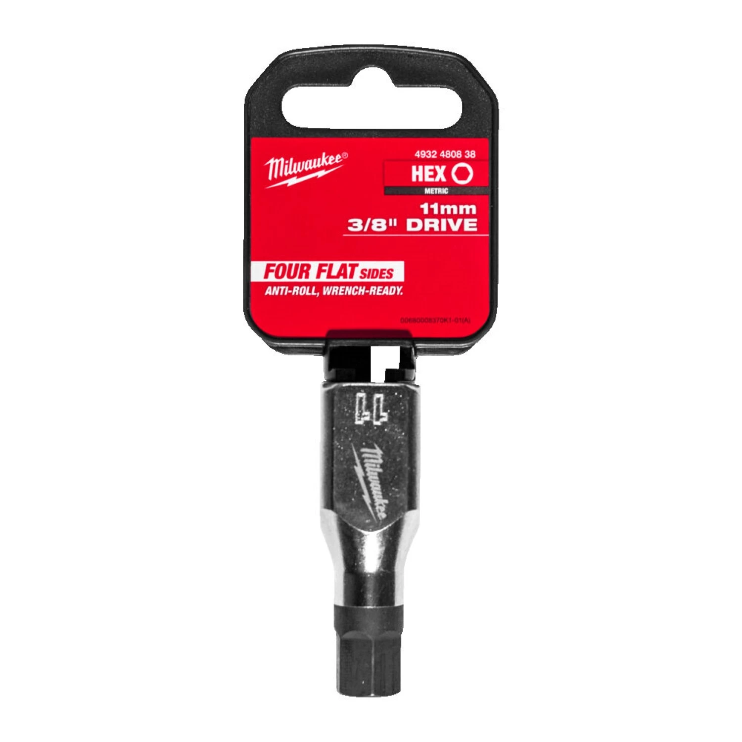 Milwaukee 4932480838 Dop - 3/8" FOUR FLAT - Hex 11mm