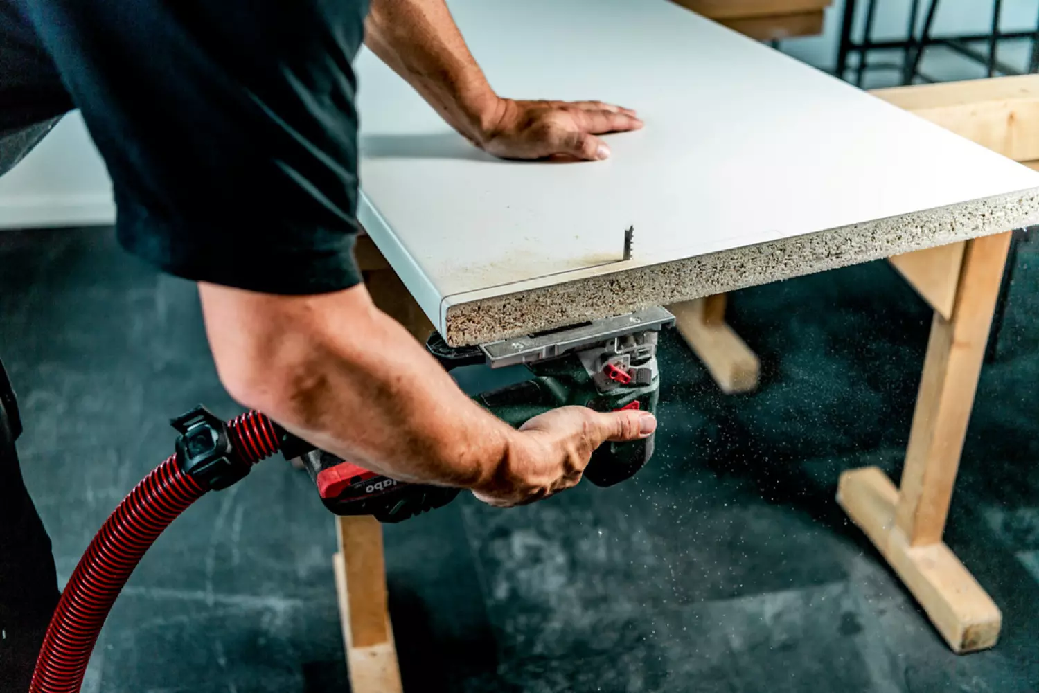 Metabo STAB 18 LTX 150 BL 18V Li-ion accu decoupeerzaag body in MetaBox - D-greep-image