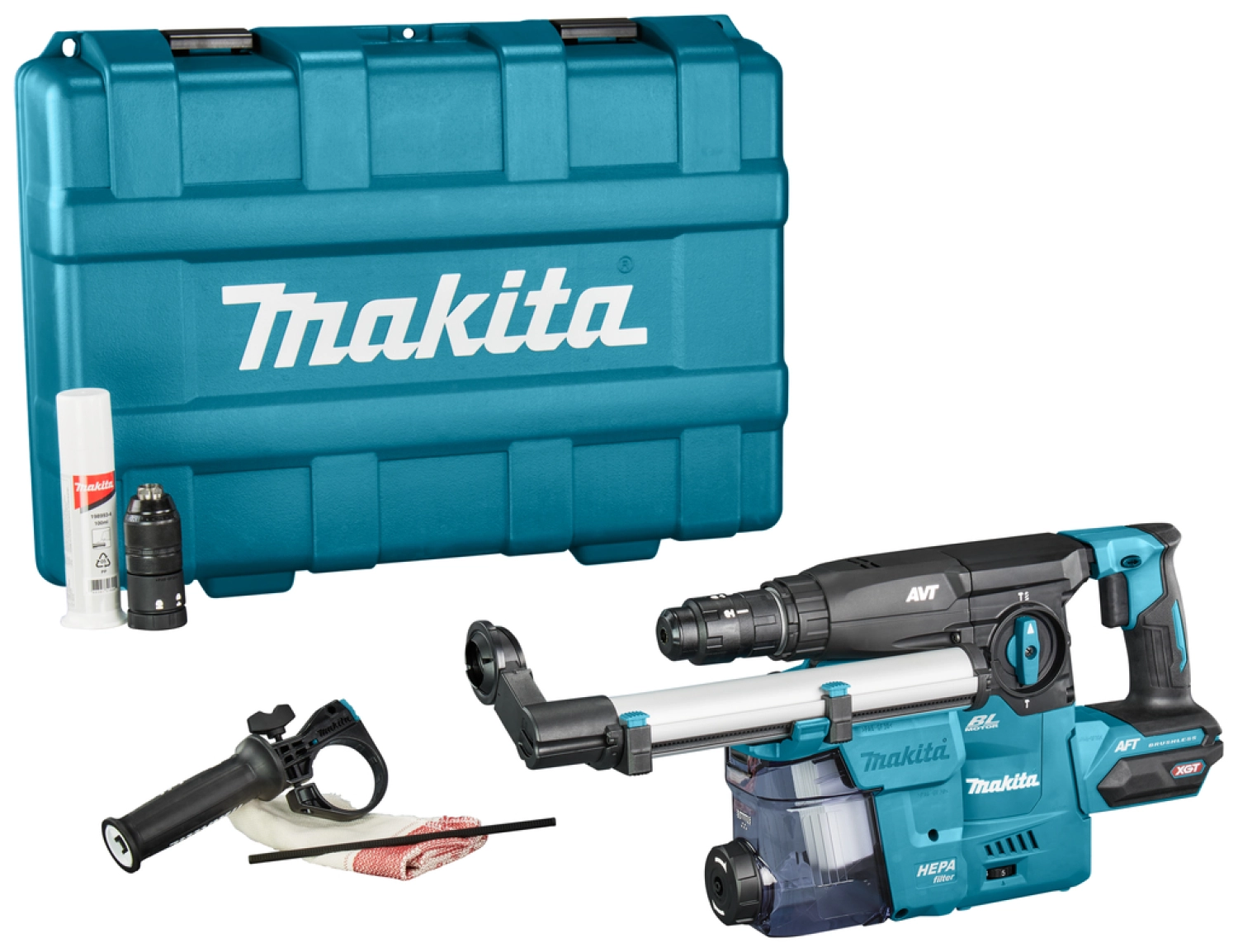 Makita HR009GZ02 XGT 40V Max Combihamer body met stofafzuiging in kunststof koffer - 3,9 J-image