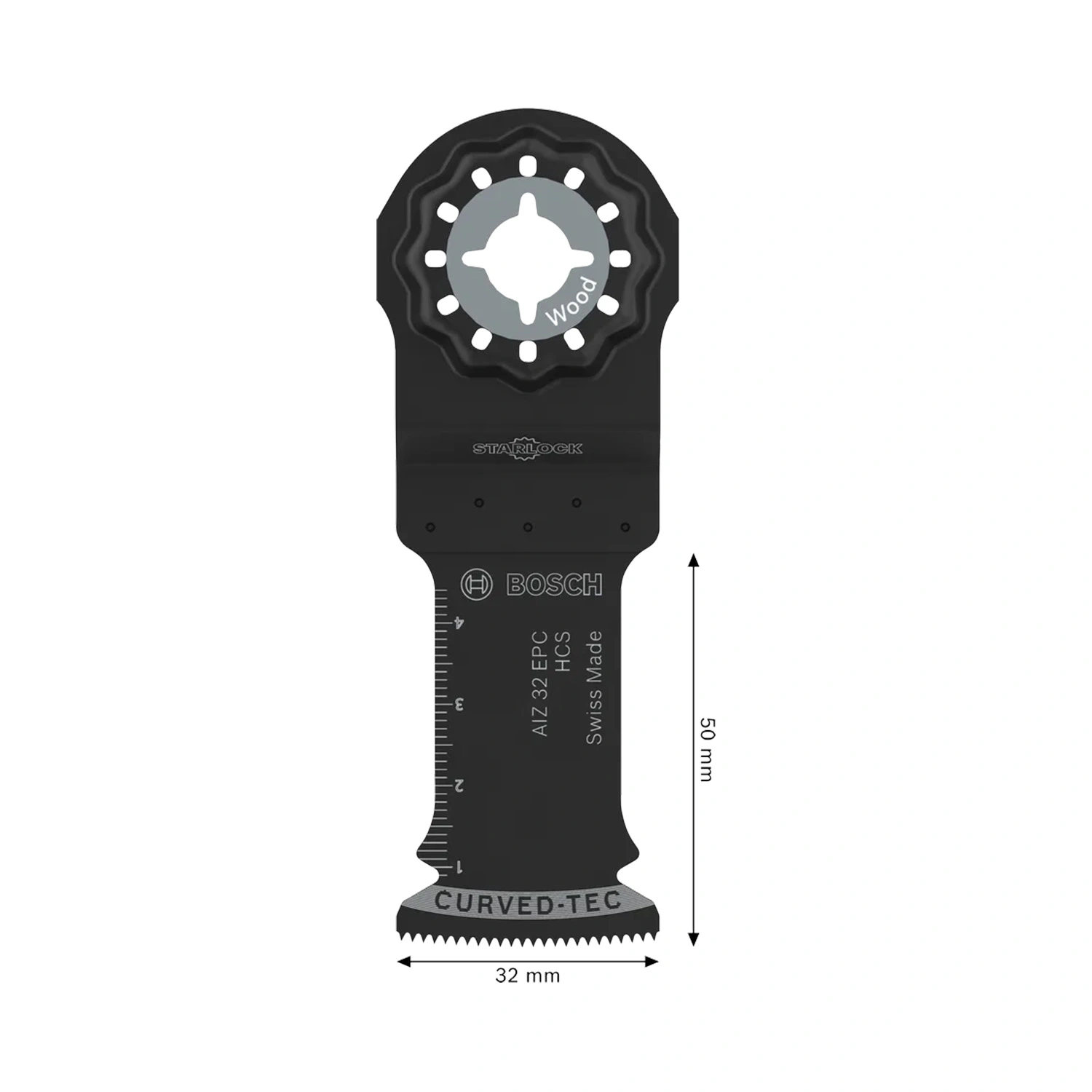 Bosch 2608669249 Standaard Invalzaagblad AIZ 32 EPC - 50 x 32mm - Zachthout - (10st.)