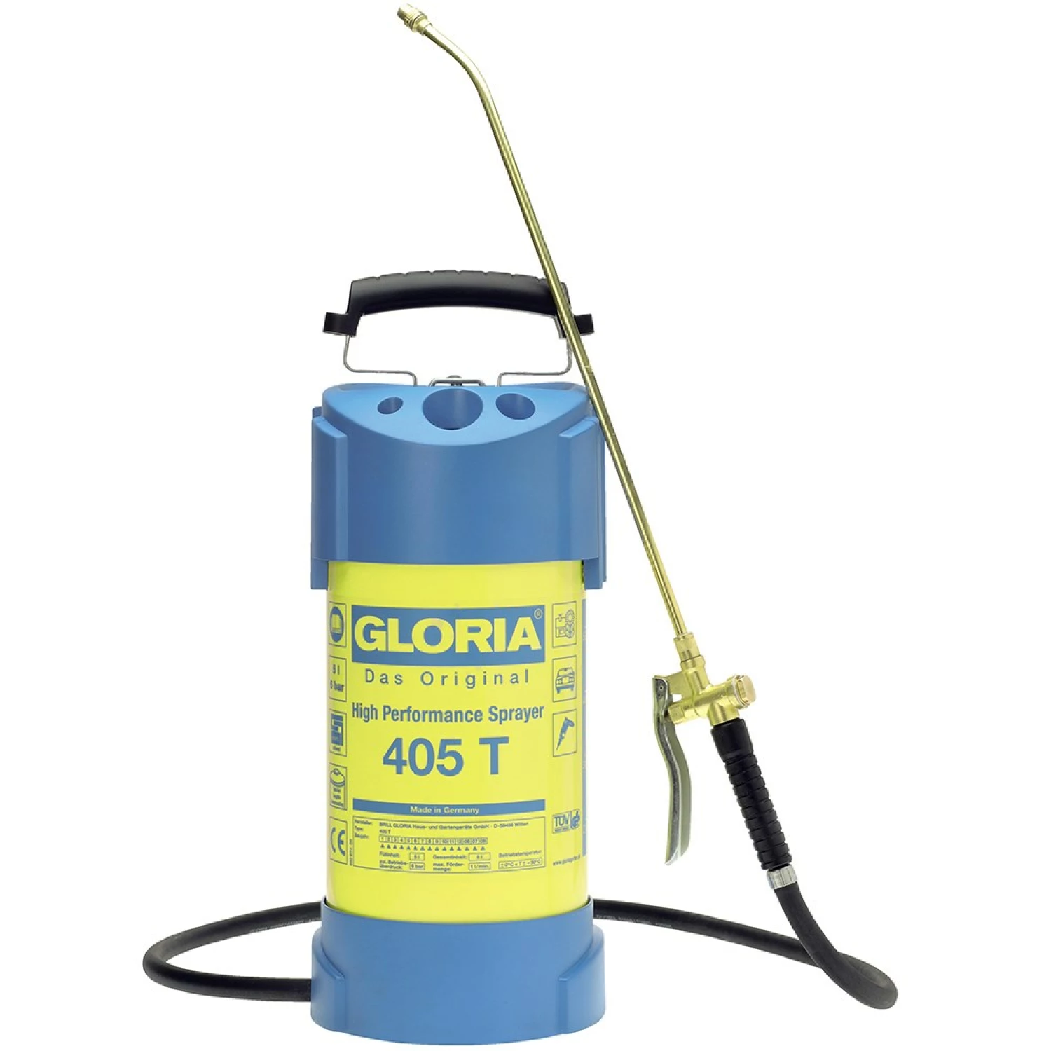 Gloria 405 T Hogedrukspuit - Staal/RVS - 5L-image