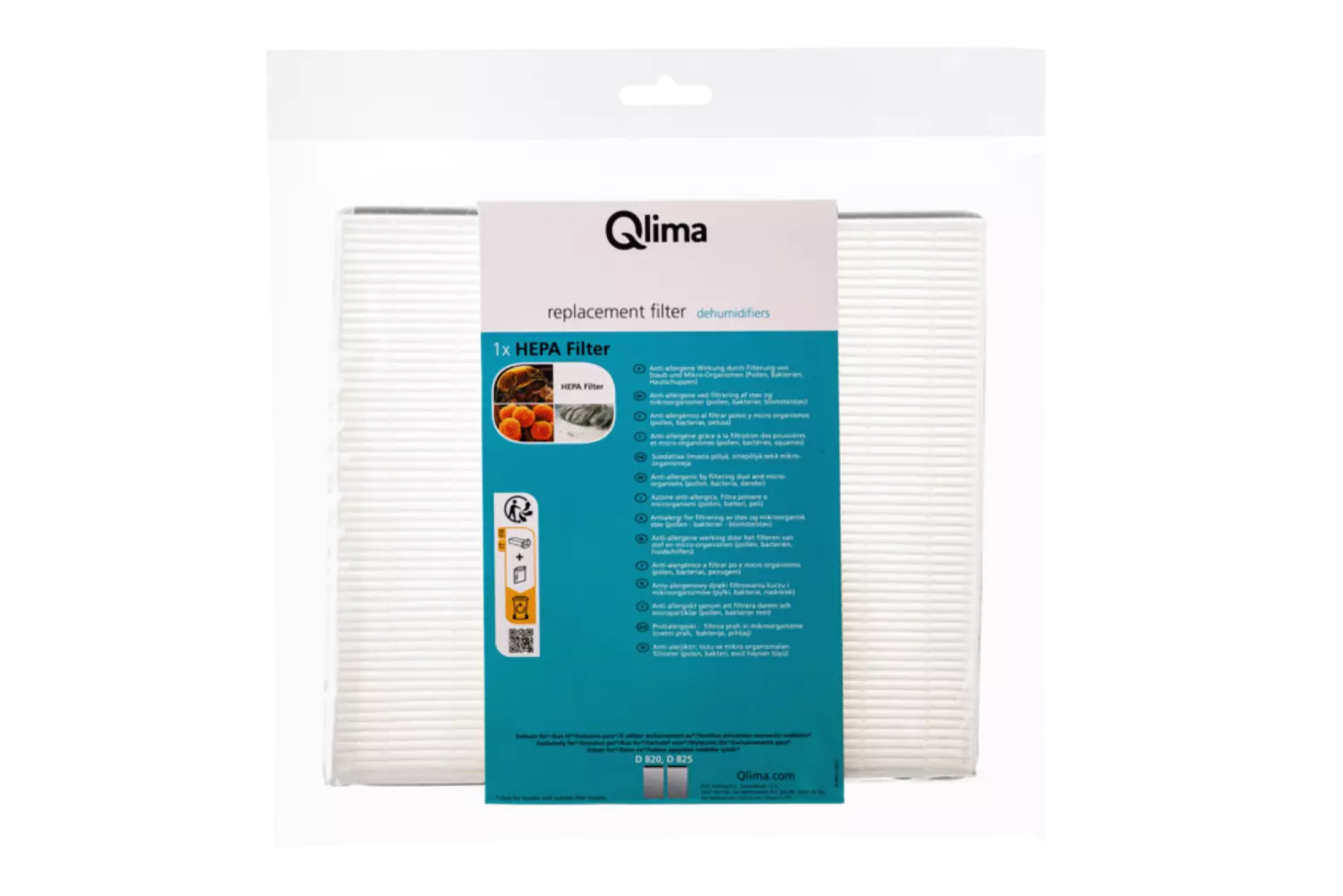 Qlima D 82x HEPA filter voor D 820 A/ D 825 PA Smart-image