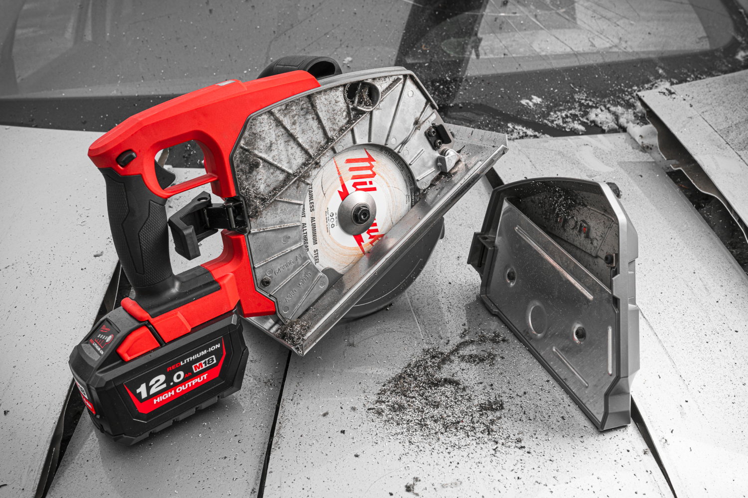 Milwaukee M18 FMCS66-121C 18V Li-ion accu cirkelzaagmachine set (2x 8.0Ah accu) in koffer - 203mm-image