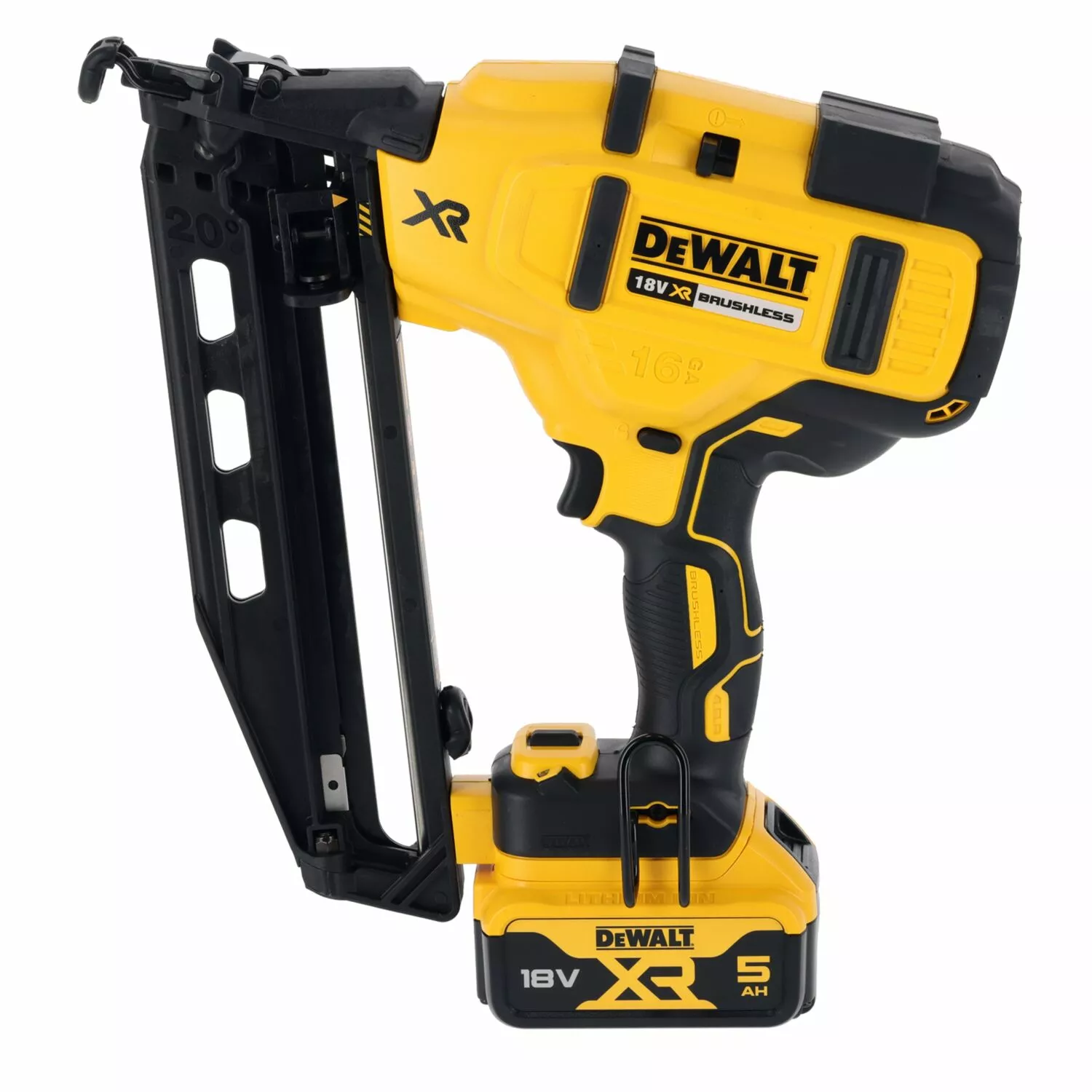 DeWALT DCN660N Cloueur de finition sans fil 18V Li-Ion (machine seule) - moteur brushless - 16 Gauge - 32-63 mm-image