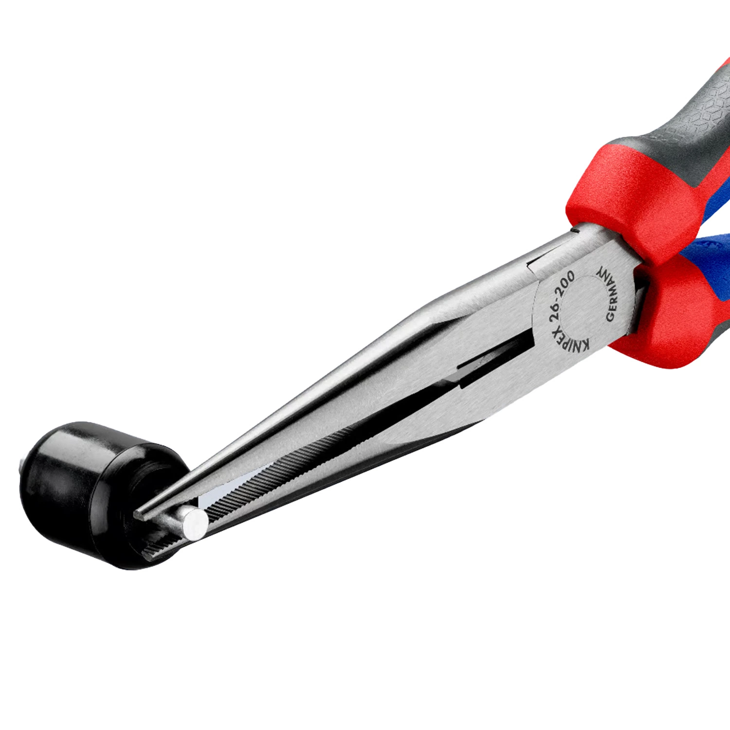 Knipex 26 12 200 - Pince demi-ronde avec tranchant (pince bec de cigogne)-image