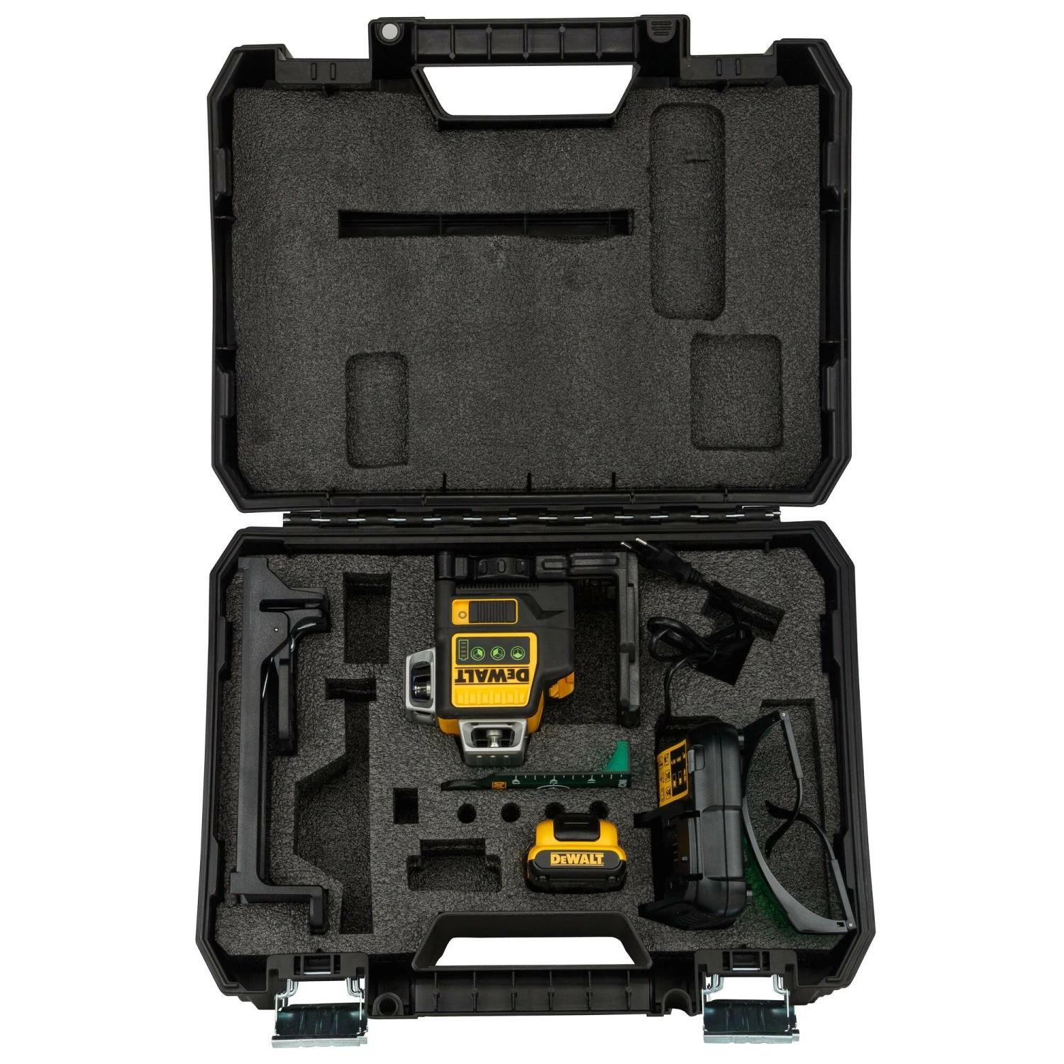 DeWALT DCE089D1GTRID 10.8V Li-Ion accu zelfnivellerende kruislijnlaser set (1x 2.0Ah accu) in koffer - 3 lijnen - 30m - groen-image