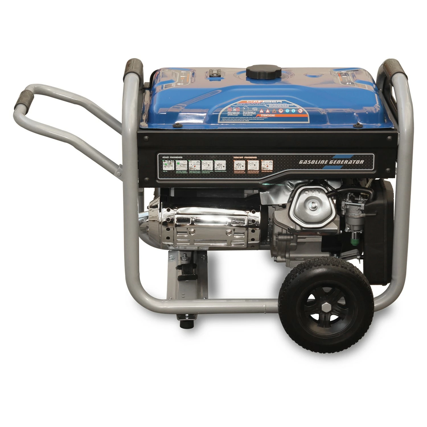 Hyundai 55053 Benzine generator met elektrische start - OHV Motor - 5500W-image