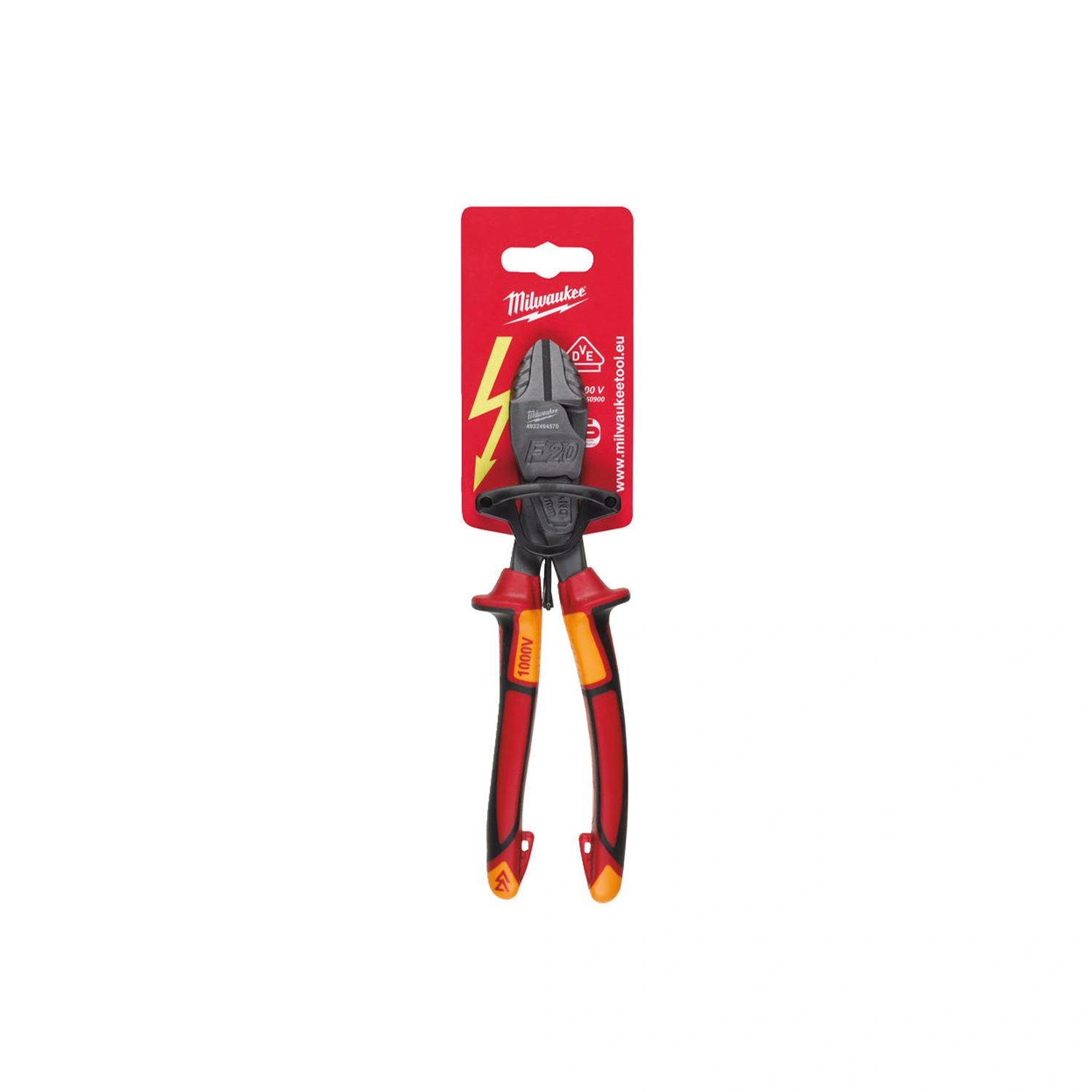 Milwaukee 4932464570 VDE Heavy Duty Pince à coupe latérale - 200mm