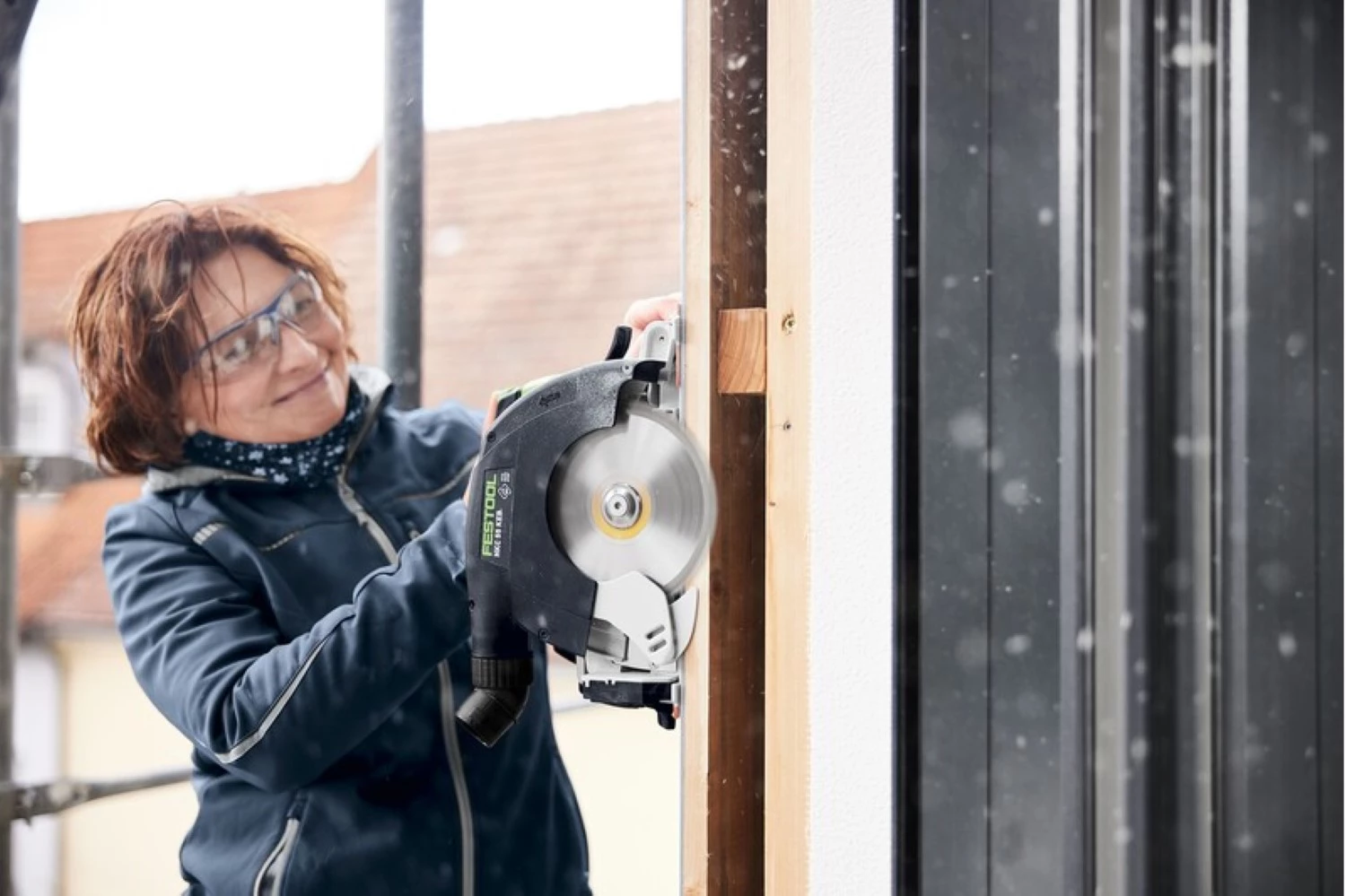 Festool HKC 55 KEB-Basic 18V accu pendelkapzaag body in systainer-image