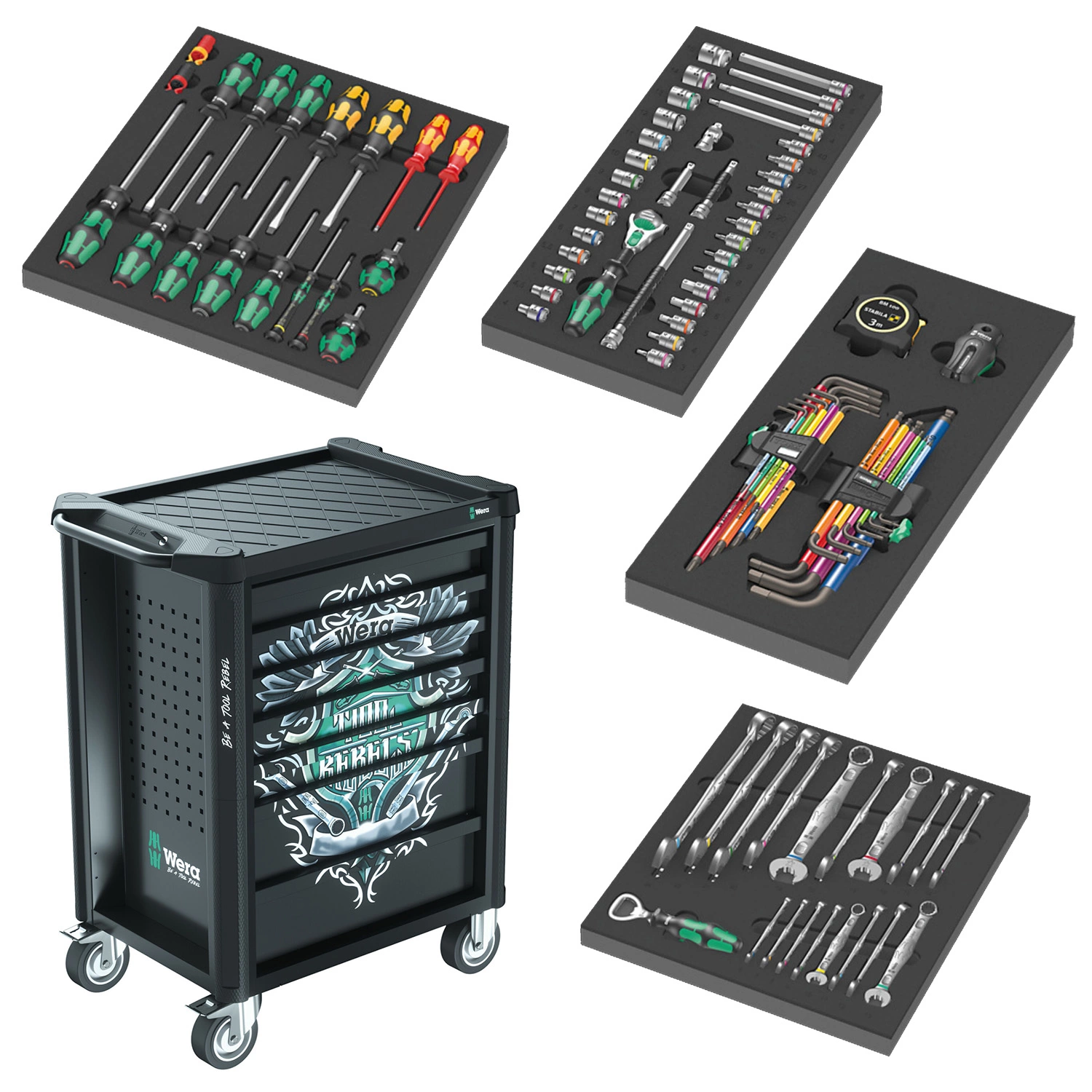 Wera 05150130001 9700 Tool Rebel 1 Chariot d'outils-image