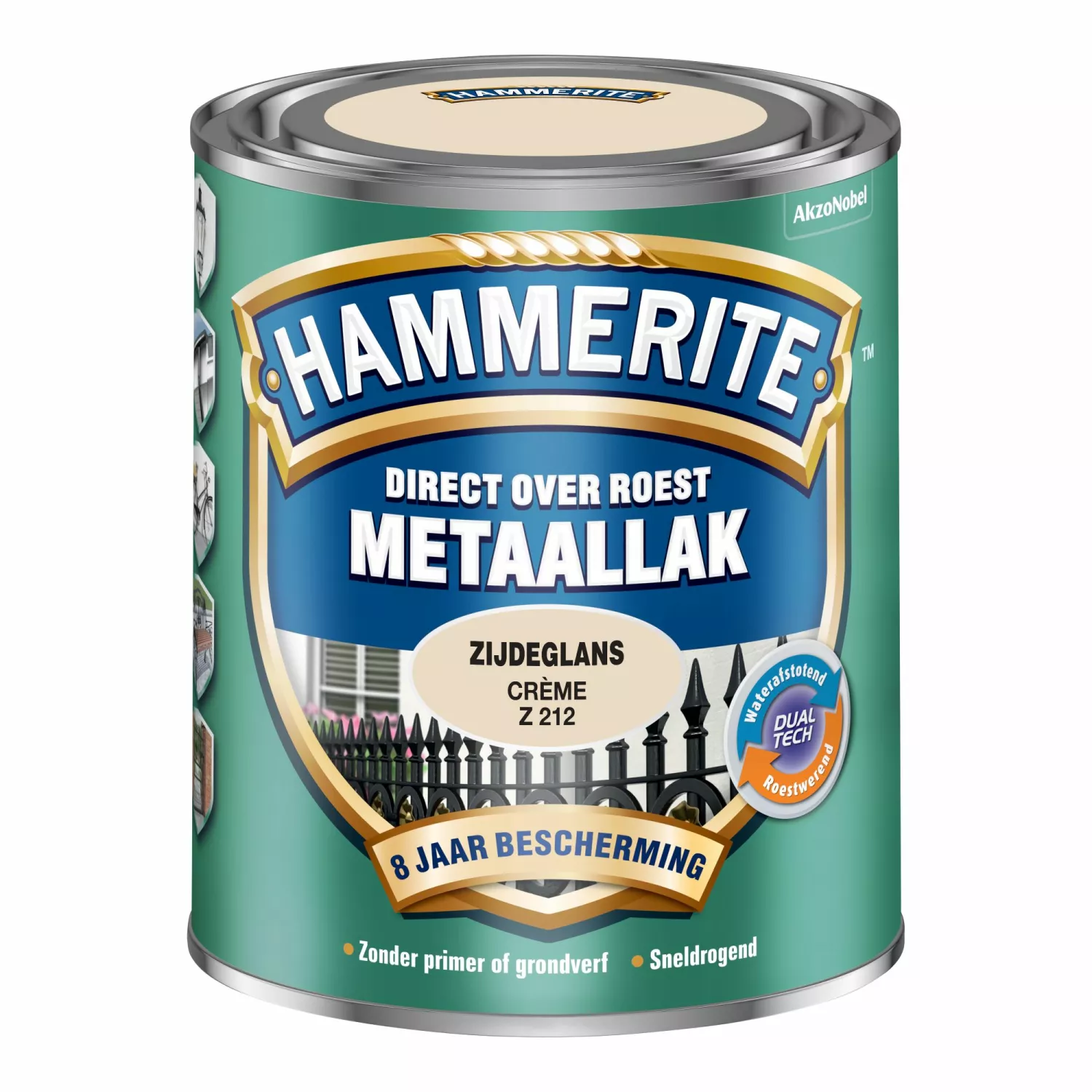 Hammerite Metaallak Zijdeglans - Creme - 750ml-image