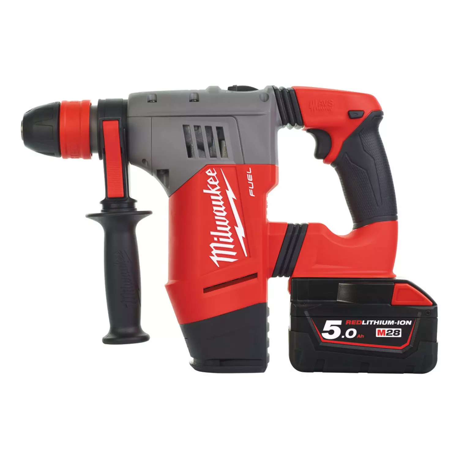 Milwaukee M28 CHPX-502C 28V Li-Ion Accu SDS-plus combihamer set (2x 5.0Ah accu) in koffer - 4,1J - koolborstelloos-image
