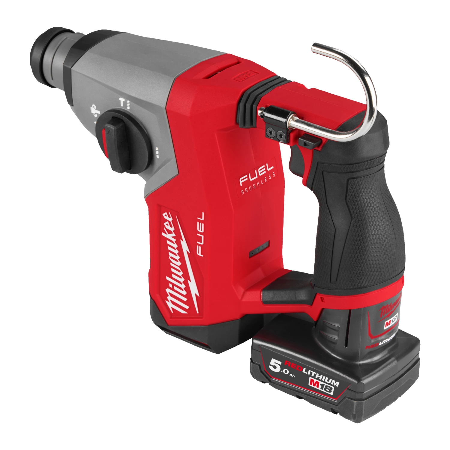 Milwaukee M12 FPP2BG2-502X 12V Li-ion accu klopboor-/schroefmachine (M12 FPD2) & combihamer (M12 FHAC16) combiset (2x 5.0Ah accu) in HD Box-image