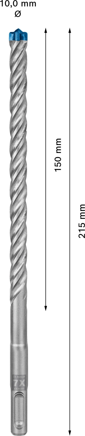 Bosch 2608900098 EXPERT Foret SDS Plus-7X - 10x150x215mm-image