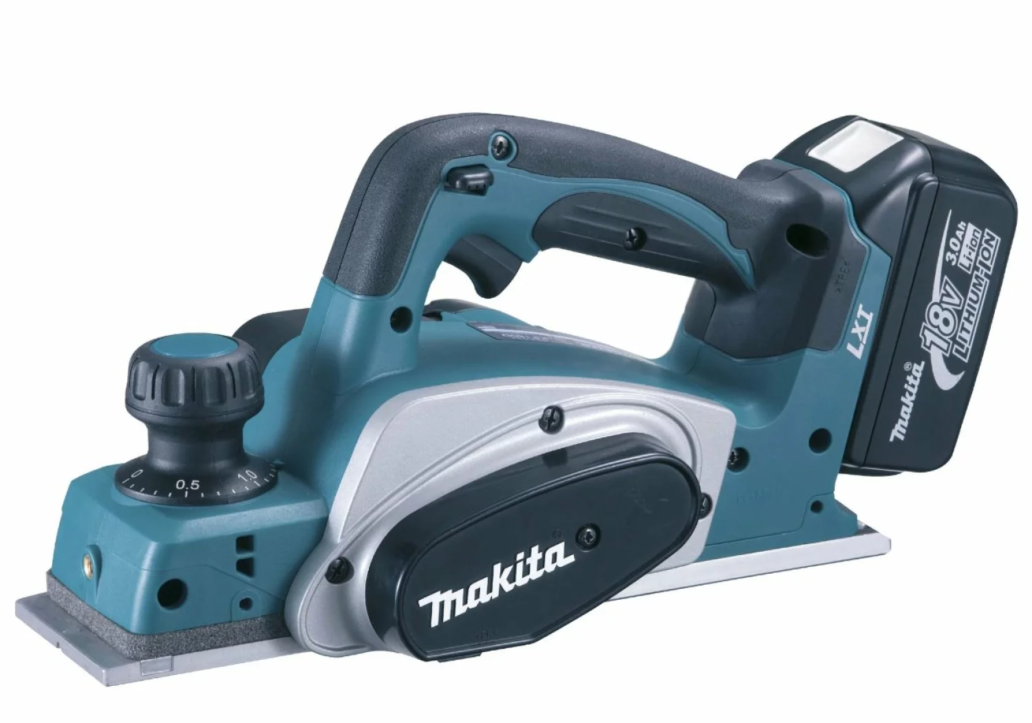 Makita DKP180RMJ 18V Li-Ion Accu schaafmachine set (2x 4.0Ah accu) in Mbox - 82mm - 2mm-image