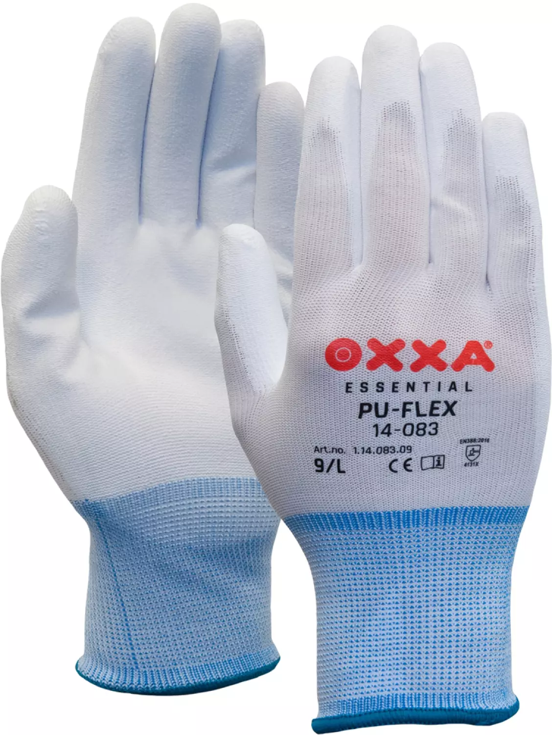 Oxxa 14-083 Gants de travail PU-Flex - Blanc - 9/L-image