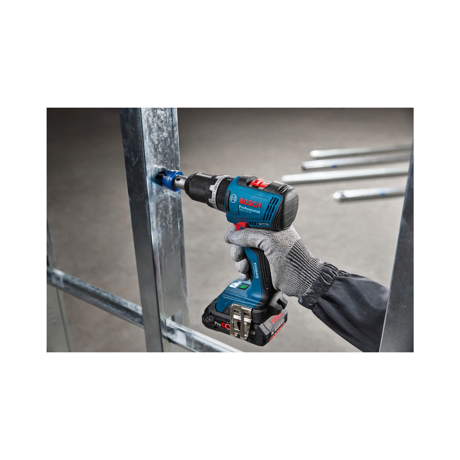 Bosch GSB 18V-65 18 V Li-Ion sans fil Perceuse à percussion/visseuse corps - 65 Nm - sans charbon-image