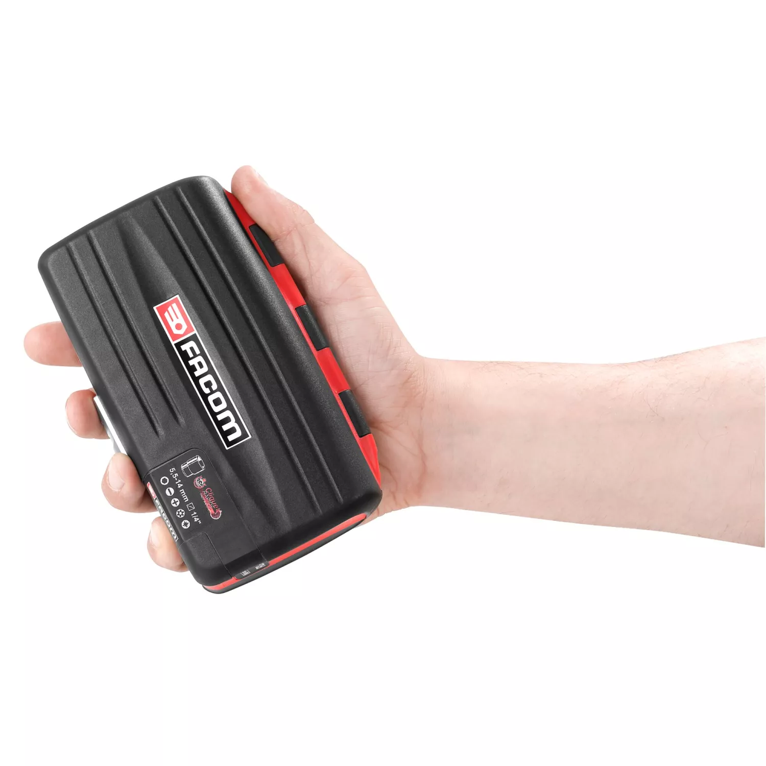 Facom R.360NANOPB Coffret de cliquet et de douilles 17 pièces en coffret - 1/4" 6 pans - métrique