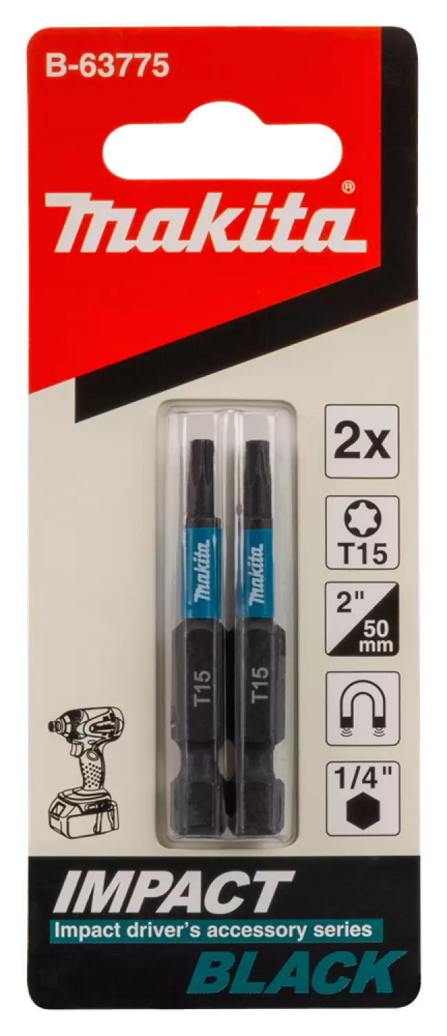 Makita B-63775 Slagschroefbit T15x50mm (2st)-image