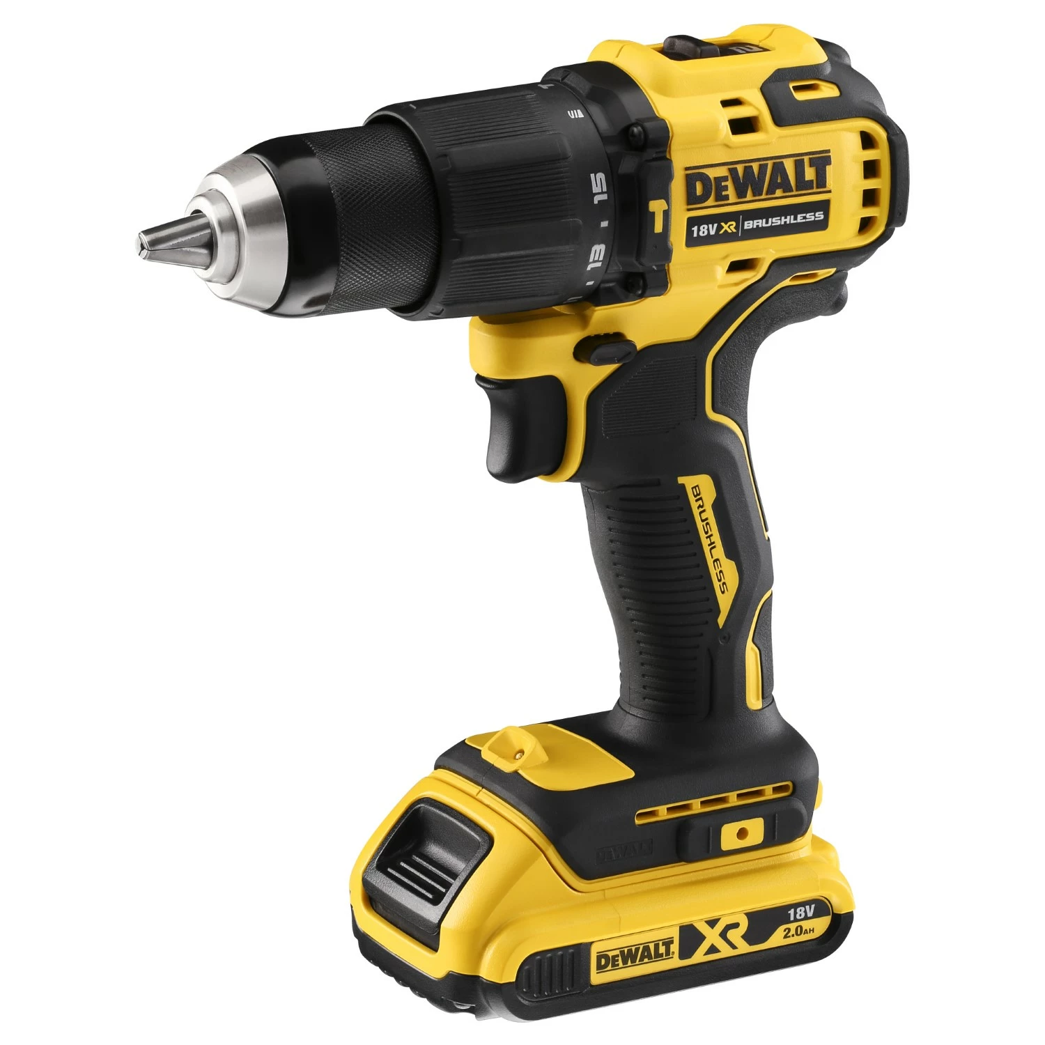 DeWALT DCK2062M2T 18V Li-ion XR accu klopboor-/-schroefmachine (DCD709) & accu slagschroevendraaier (DCF809) combiset (2x 4.0Ah) in TSTAK - koolborstelloos-image