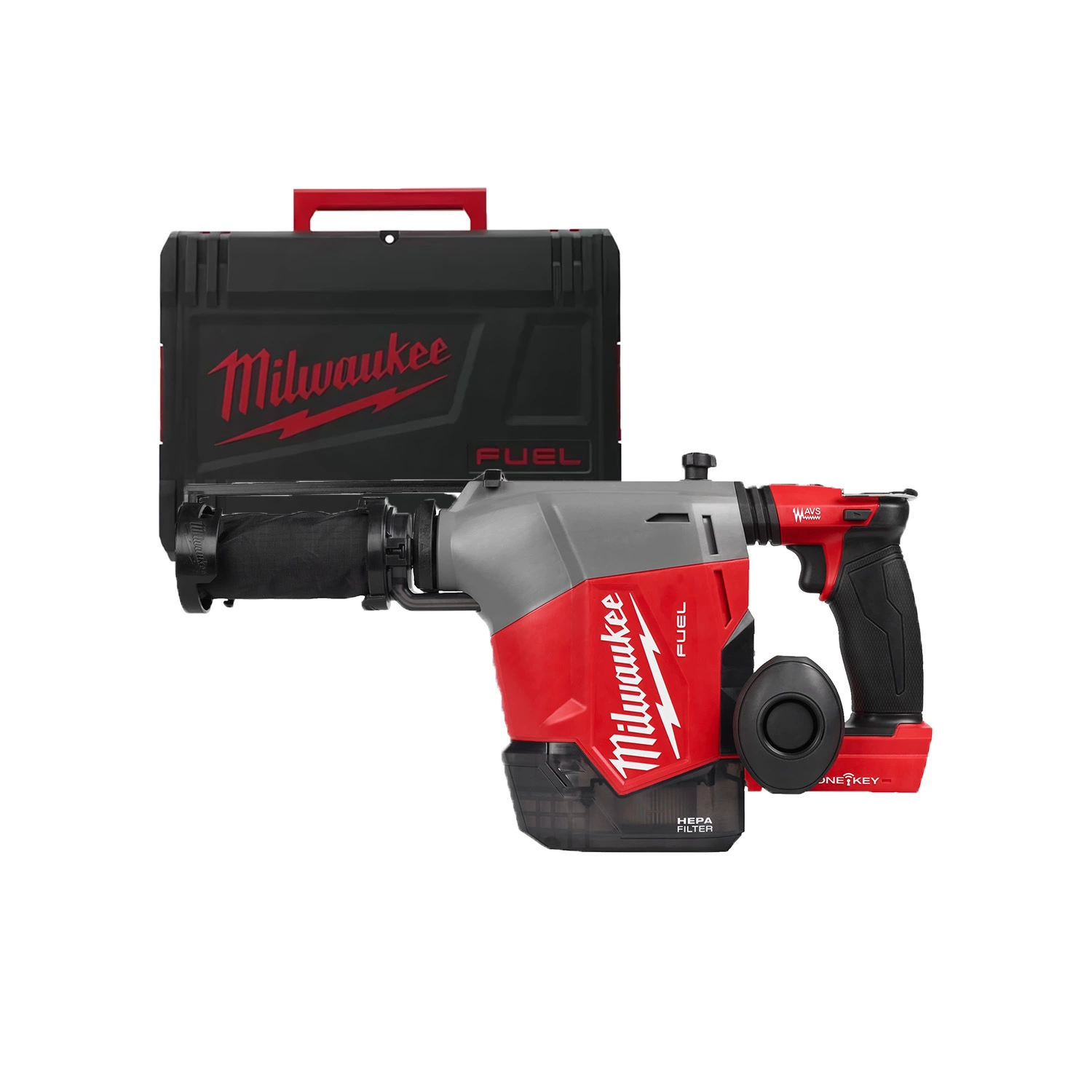 Milwaukee M18 FHAFOH16-0X 18V Li-ion accu SDS-Plus combihamer met geïntegreerde stofafzuiging in HD Box - 2.3J-image