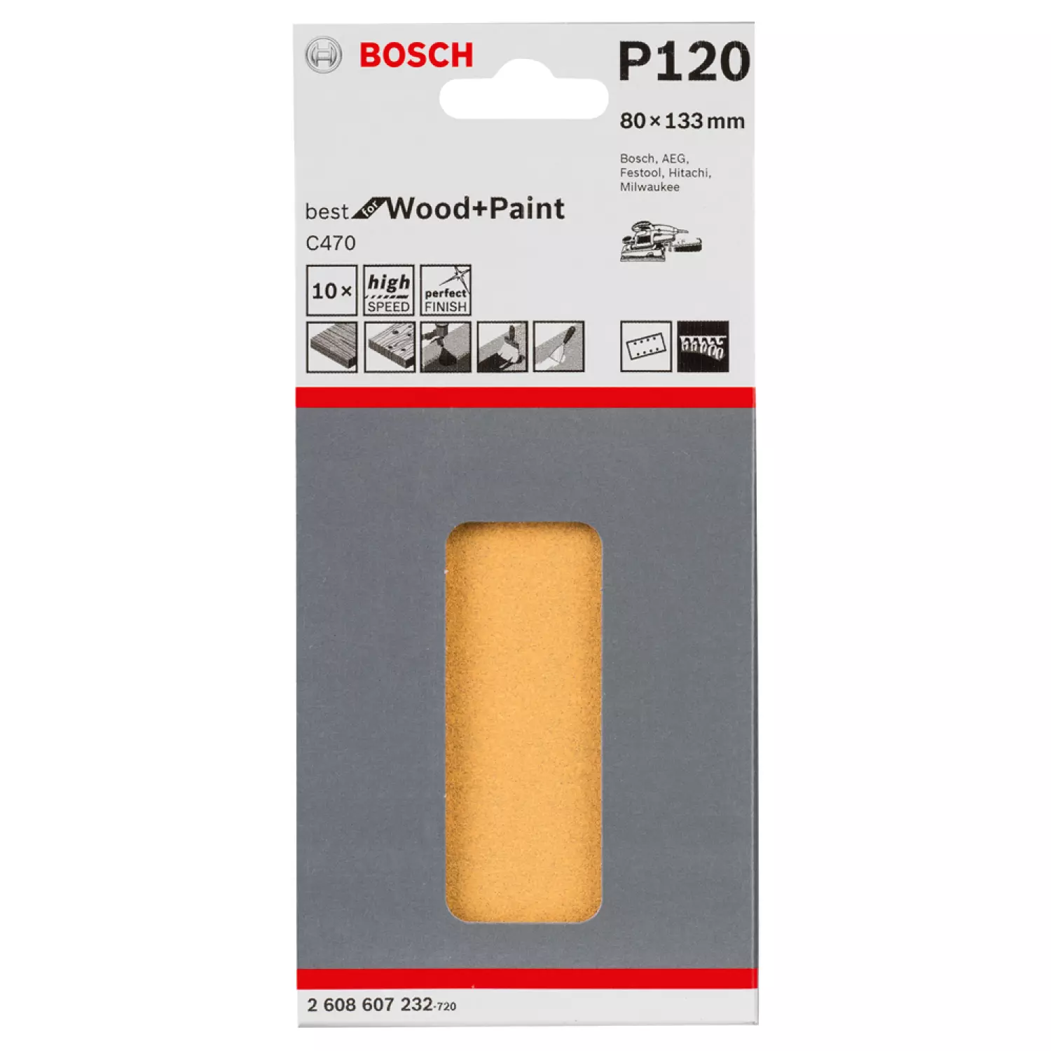 Bosch 06012A2300 - Ponceuse vibrante compacte GSS 160 Multi-usage