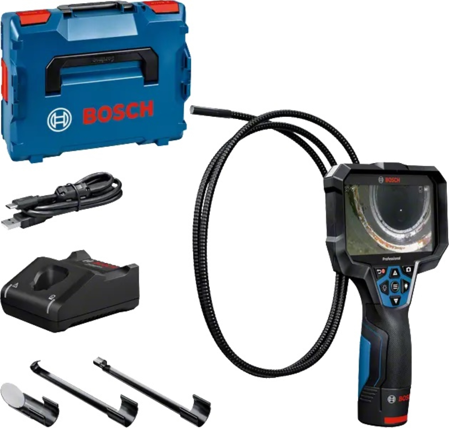 Bosch GIC 12V-5-27 C 12V accu Inspectiecamera set (1x 2,0Ah) in L-boxx-image