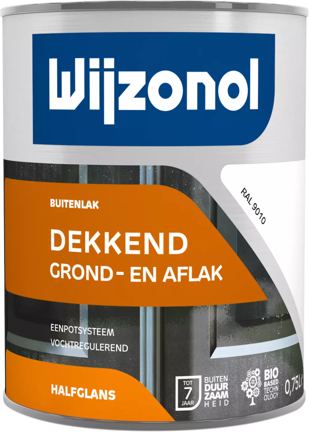 Wijzonol Grond- en aflak in één - RAL 9010 - 0,75L-image