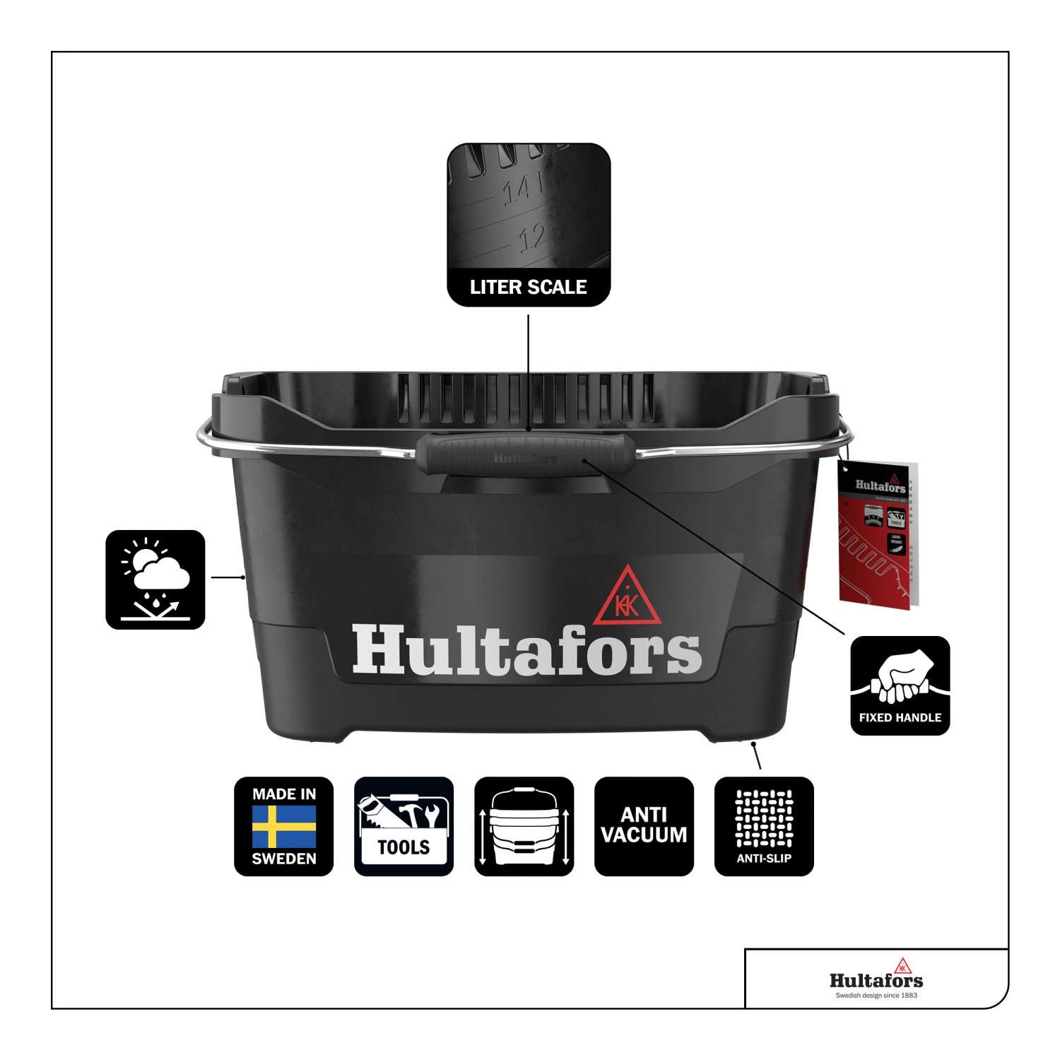 Hultafors 590101 Caisse à outils-image
