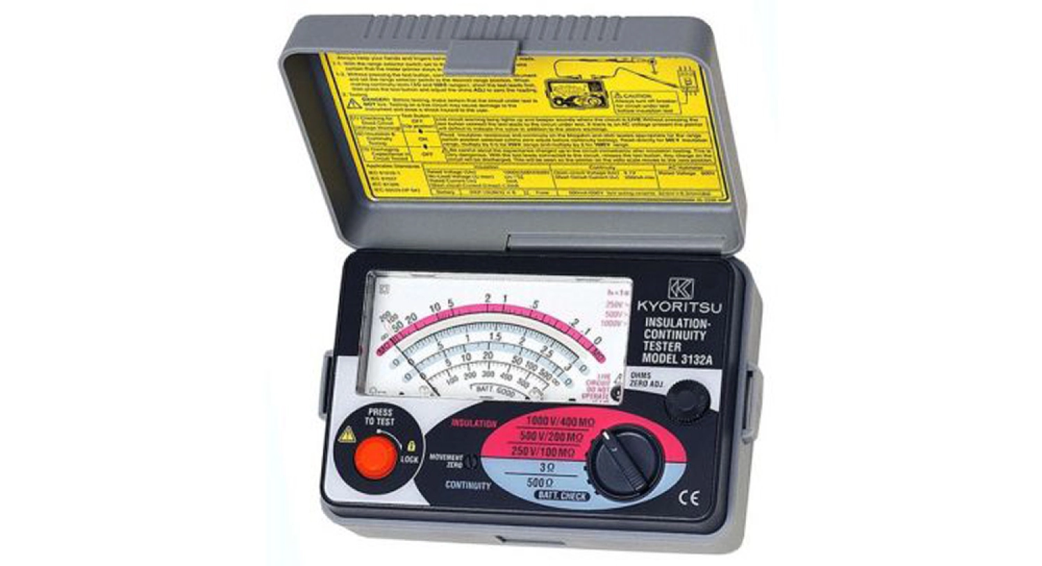 Kyoritsu 3132A Compacte isolatietester - 250V/500V/1000V - 400MΩ-image
