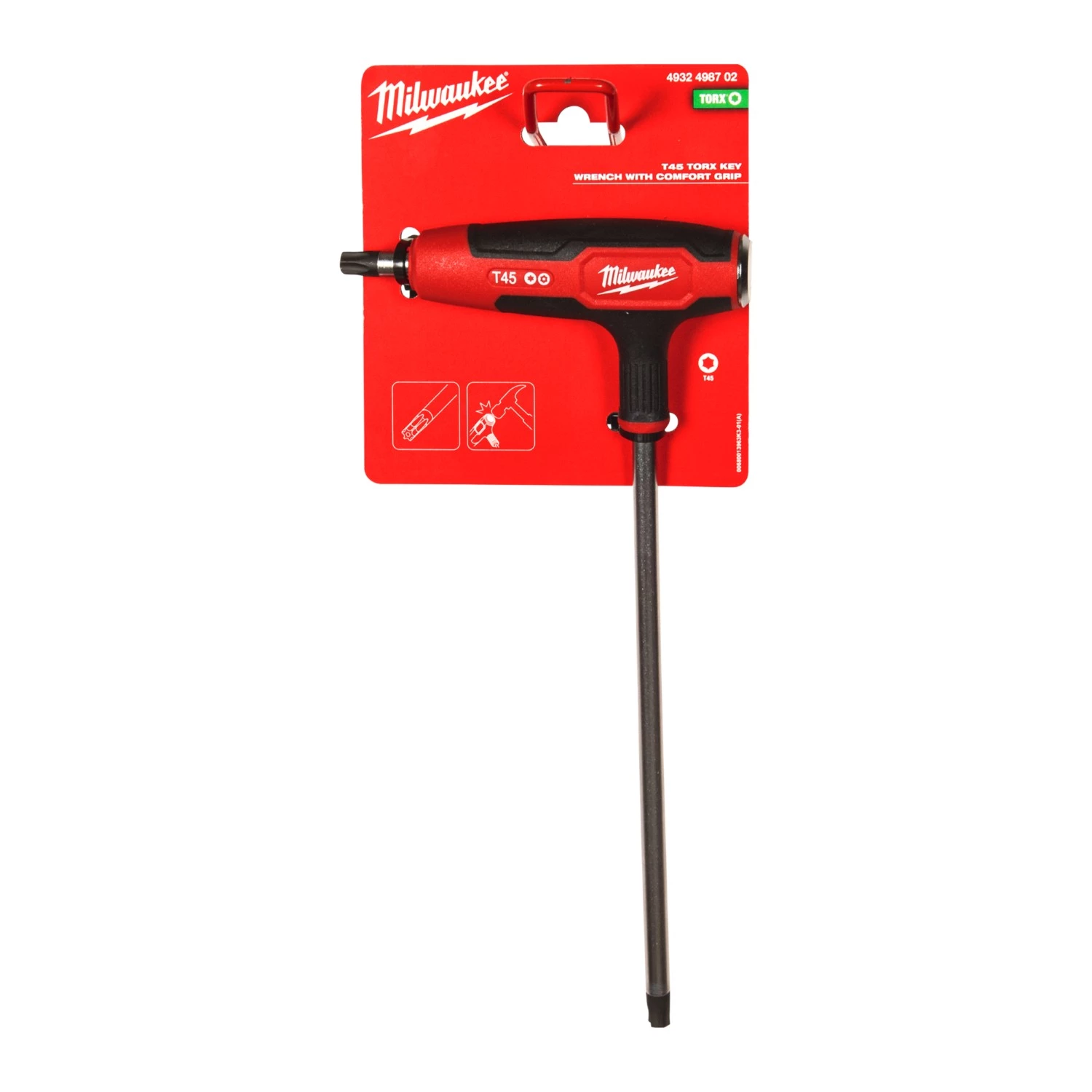 Milwaukee 4932498702 Tournevis Torx à poignée en T avec prise confortable - T45-image