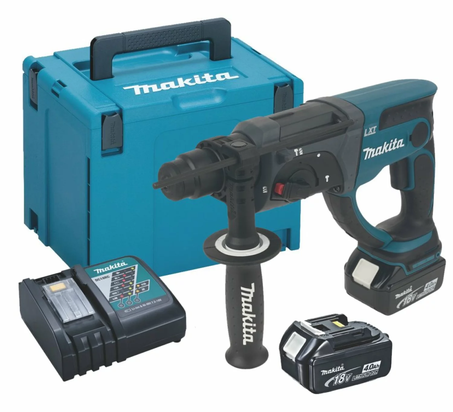 Makita DHR202RMJ Perfo-burineur sans-fil - 18V Li-ion - SDS-plus - Kit (2x 4,0 Ah) - MAKPAC-image