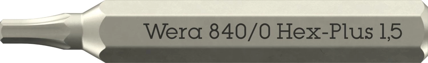 Wera 05058110001 840/0 Hex Plus Micro Bit - 1,5 x 30 mm-image