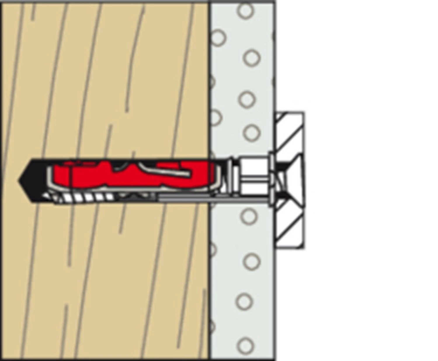 Fischer 542590 DuoTec 12 Cheville murale creuse - 12x60mm 10pcs-image