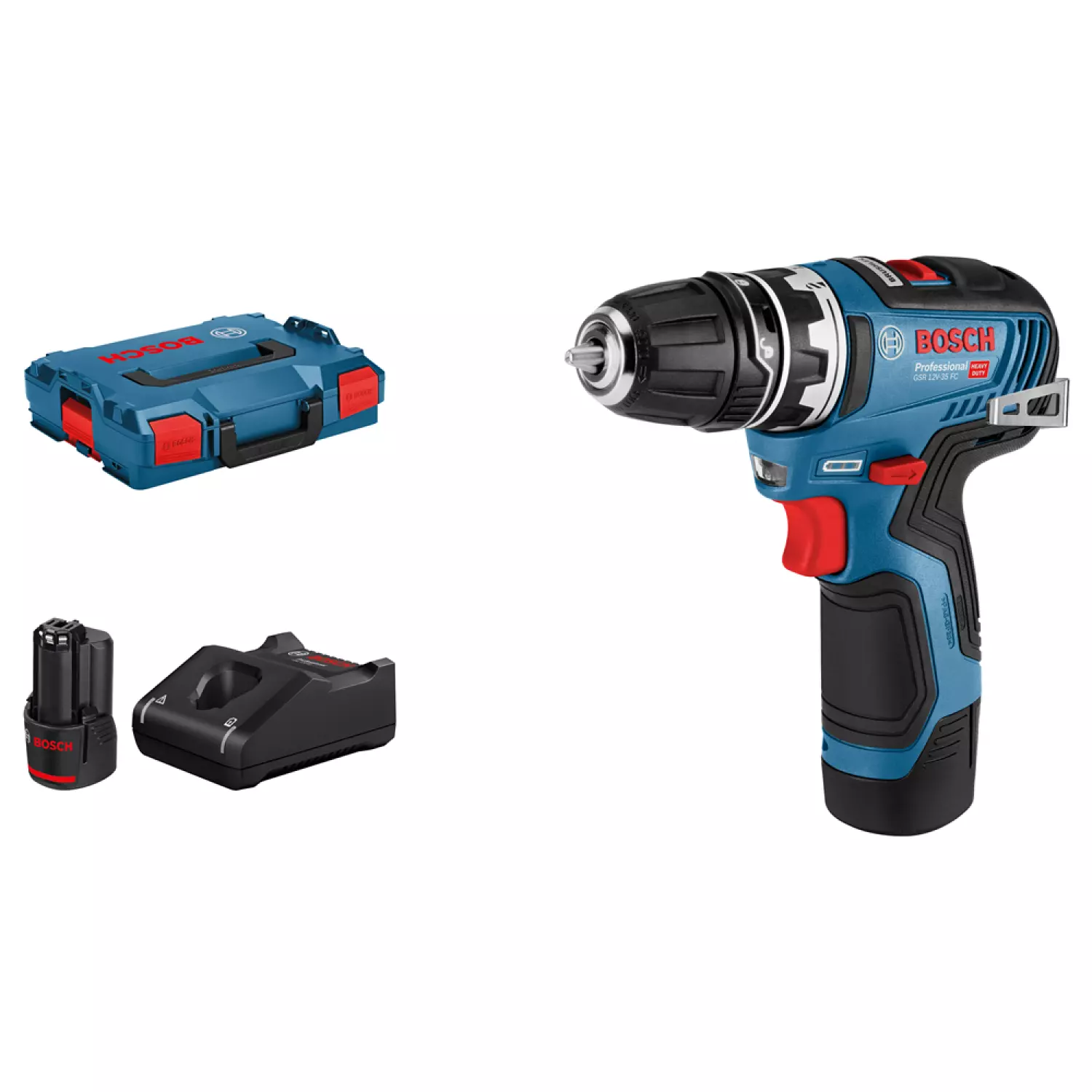 Bosch GSR 12V-35 FC 12V Li-ion accu schroefboormachine set (2x 3.0Ah accu) in L-Boxx - koolborstelloos-image