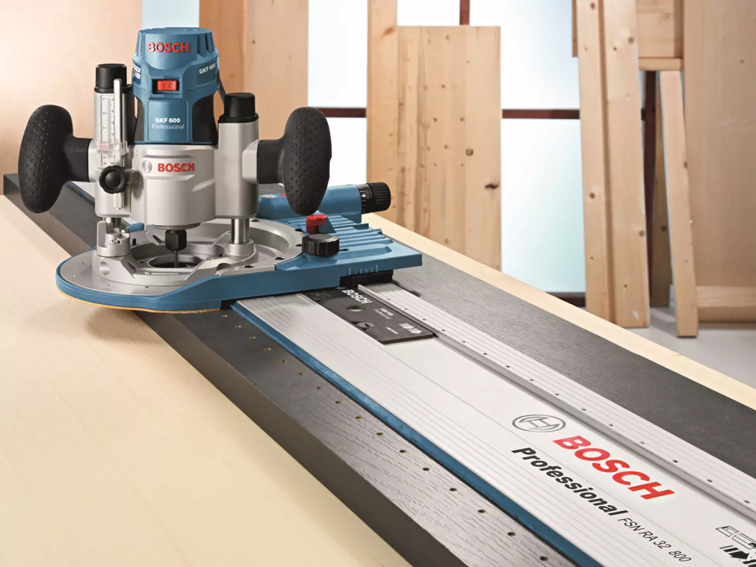 Bosch FSN RA 32 1600 Geleiderail met gatenraster - 32-gats-image