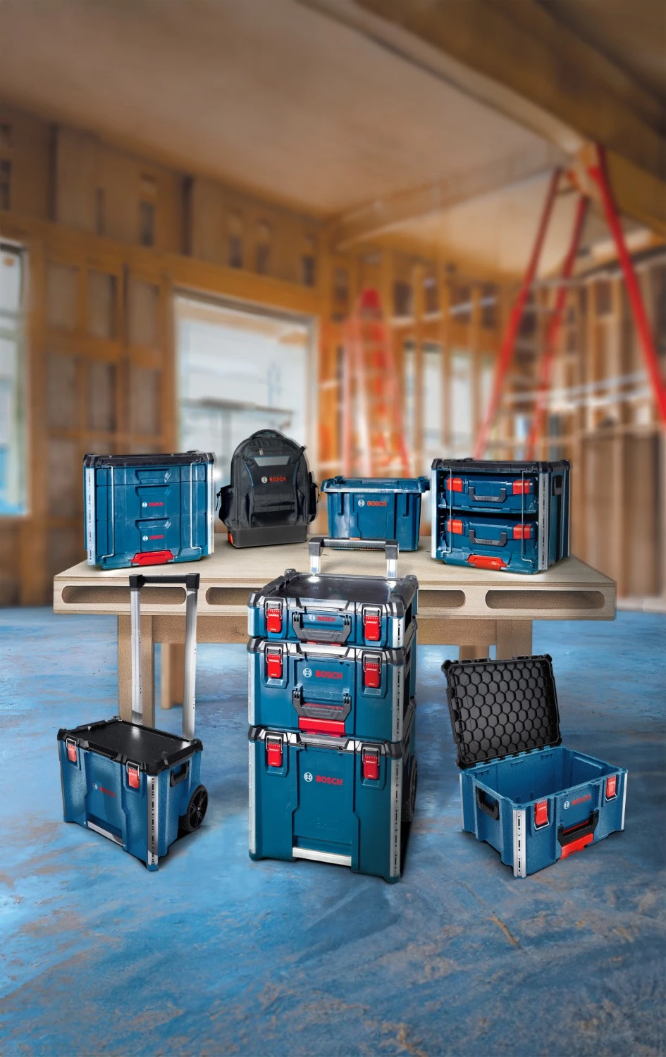 Bosch 1600A037E0 Mallette de rangement L-Boxx Contractor 322 Professional-image