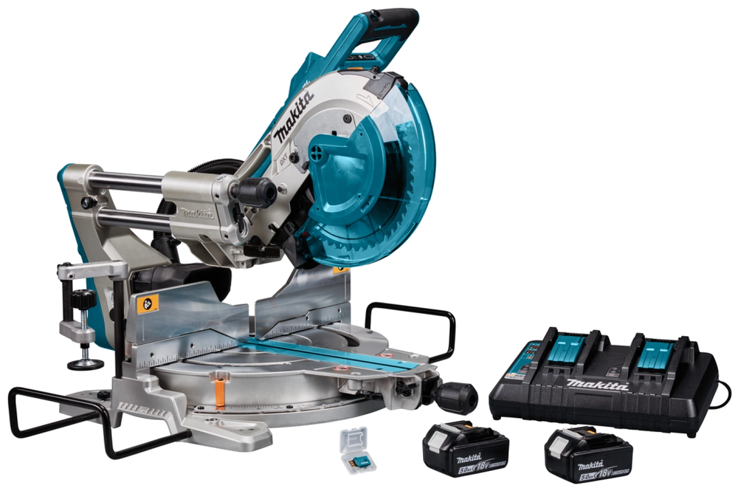 Makita DLS111PT2U 36V (2x18V) Li-ion accu afkortzaag set (2x5.0Ah) - 260mm-image