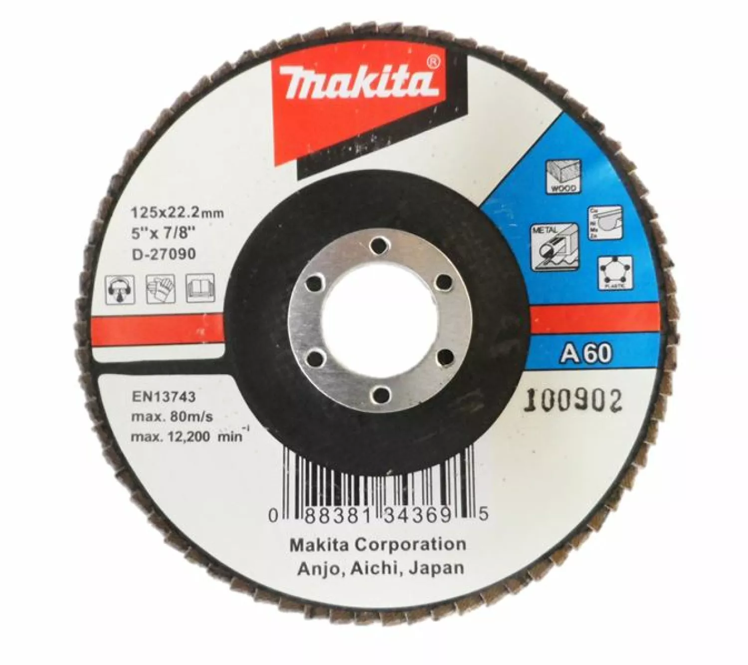 Makita D-27090 Lamellenschijf - K60 - 125mm-image