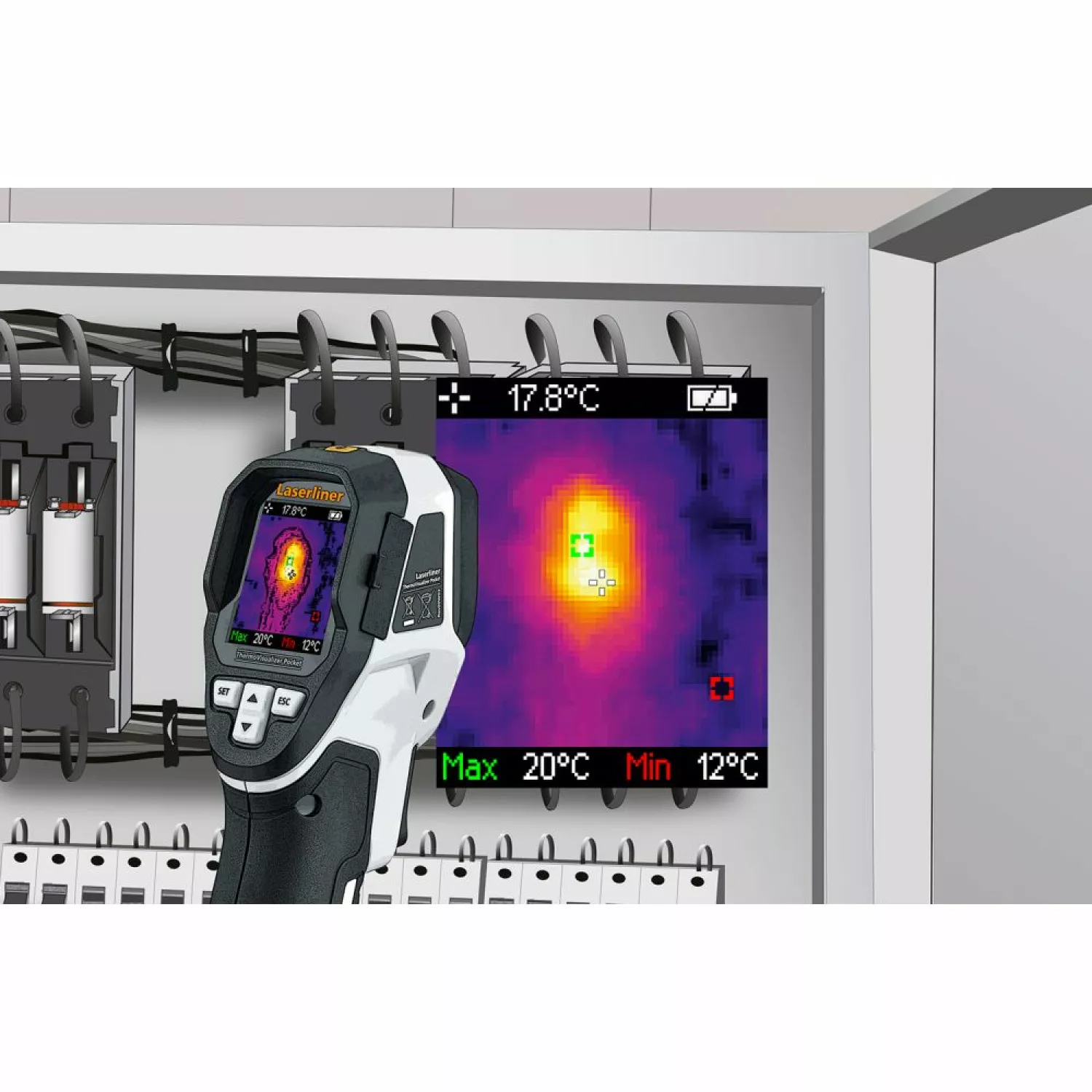 Laserliner 082.074A ThermoVisualizer Pocket Infrarood thermometer-image