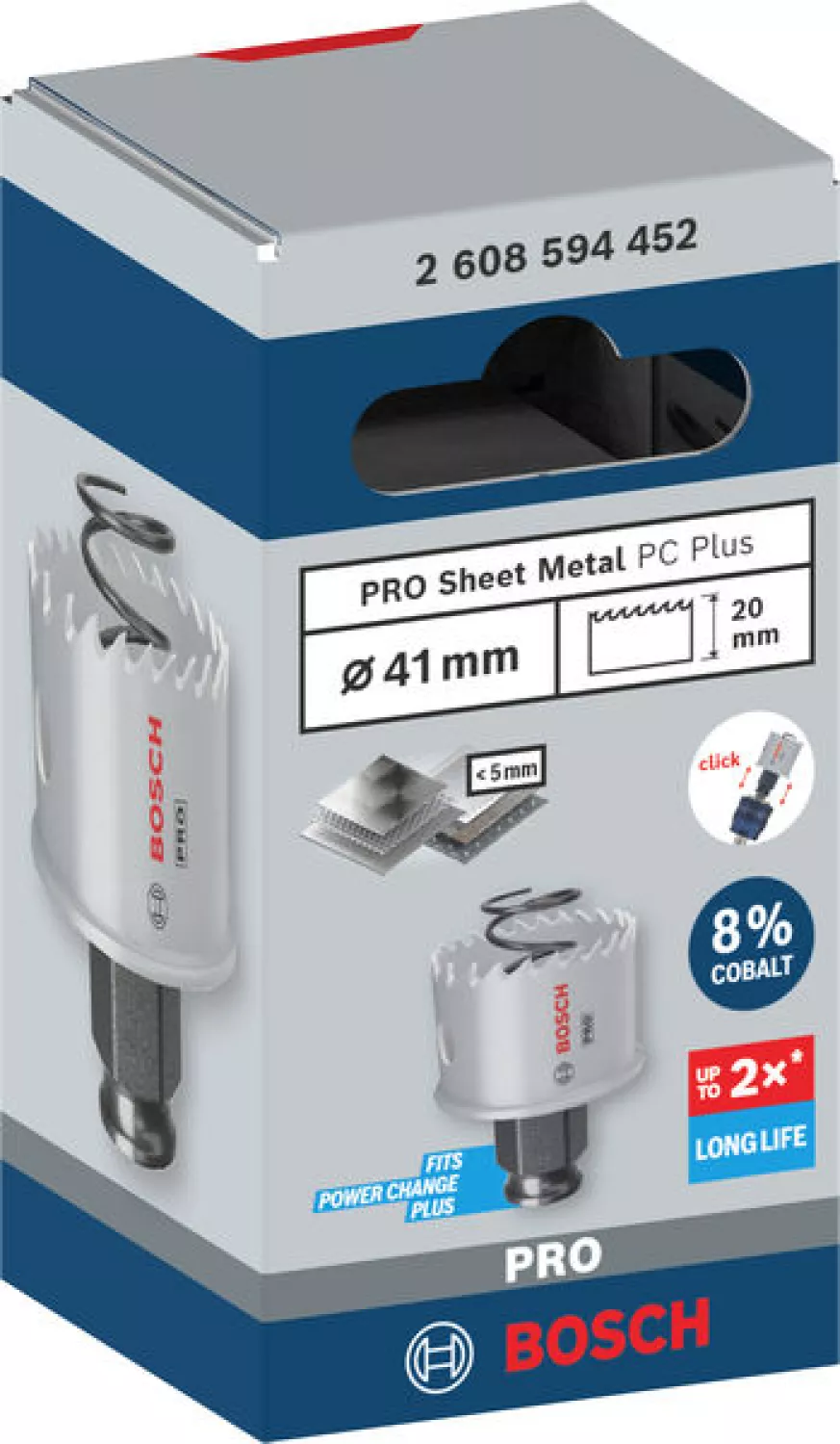 Bosch 2608594425 PRO Multi Material Jeu de scies cloches 14 pièces avec Power Change plus-image