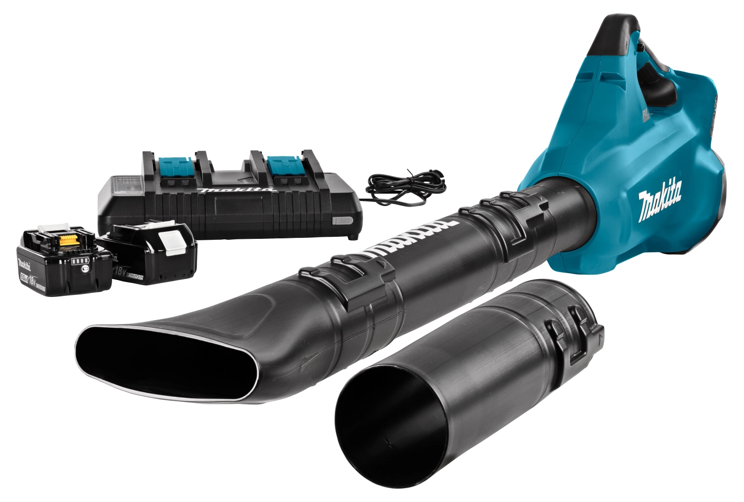 Makita DUB362PT2 36 V (2x 18 V) Kit souffleur de feuilles avec batterie Li-Ion (2 batteries 5,0 Ah) - 200 km/h-image