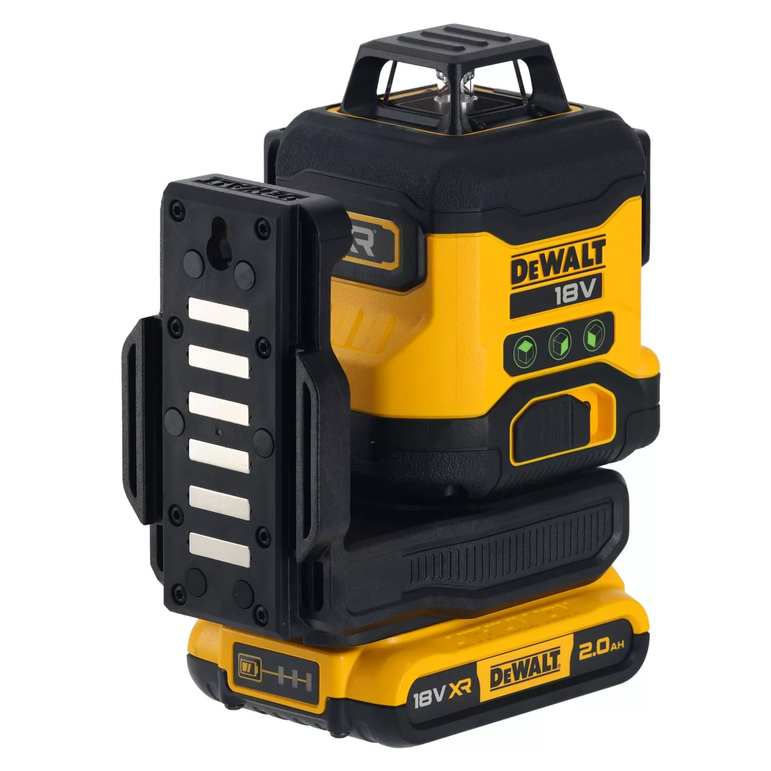 DeWALT DCK2095D2T Combiné 18 V Li-ion (2 batteries 2,0 Ah) dans une boîte à outils : perceuse à percussion/visseuse (DCD805N) et laser lignes croisées (DCLE34031N)-image