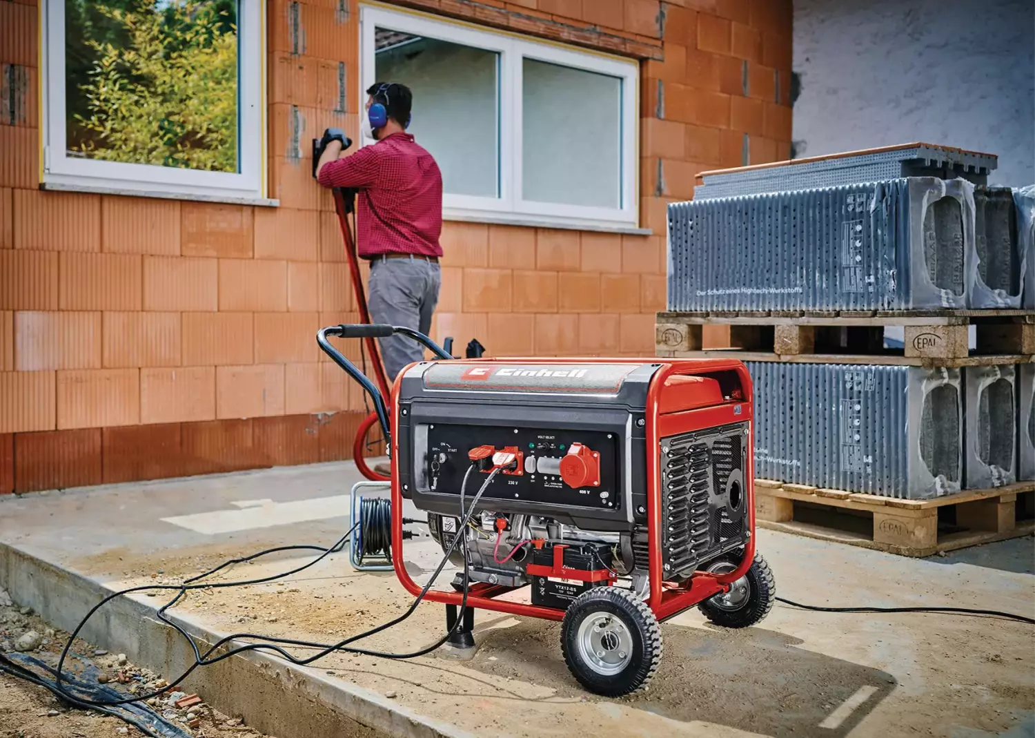 Einhell TC-PG65/E5 4-takt benzine generator - 6000W-image