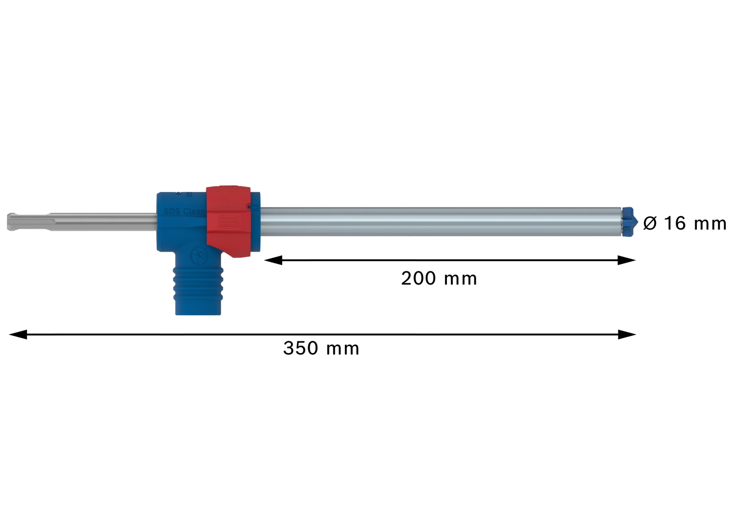 Bosch 2608901771 EXPERT Hamerboor SDS Clean SDS plus-8X - 16x200x350mm met connector-image